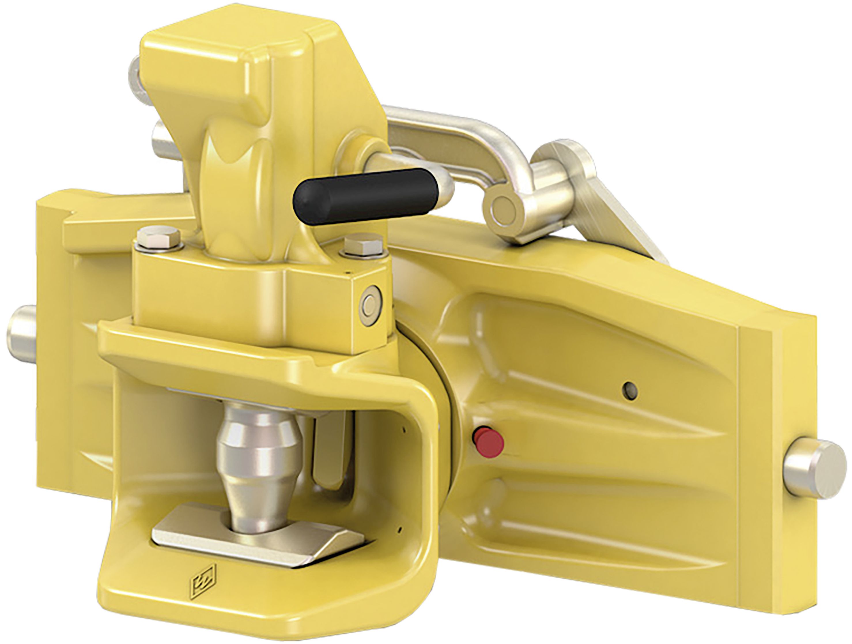 Walterscheid Zugmaul "IN2000/293NB" automatisch mit Adapterplatte , 293/22/30 mm, Ø Bolzen 37 mm, schwarz, 8004184