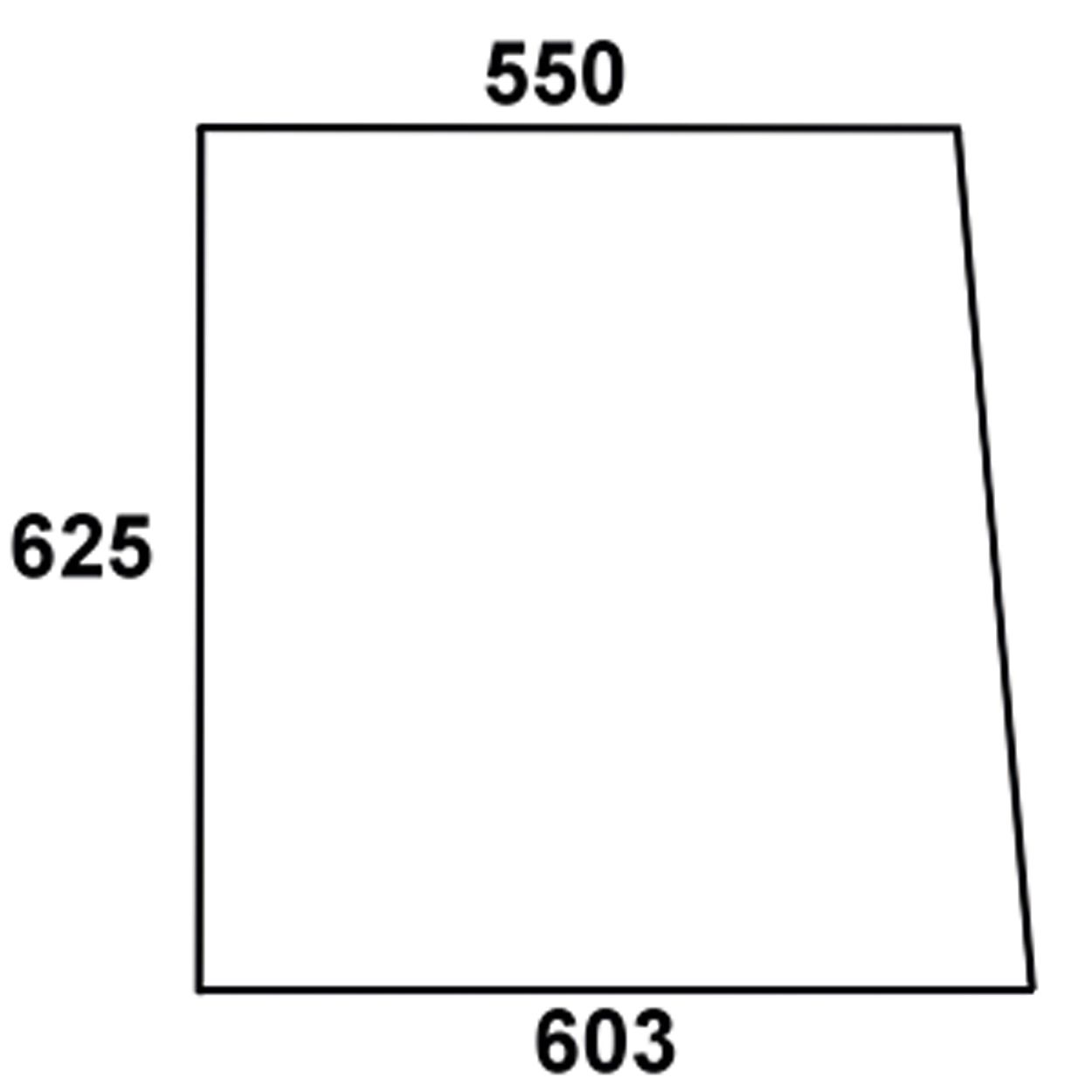 Seitenscheibe klar, für Traktor Fendt Farmer 100 - Edscha