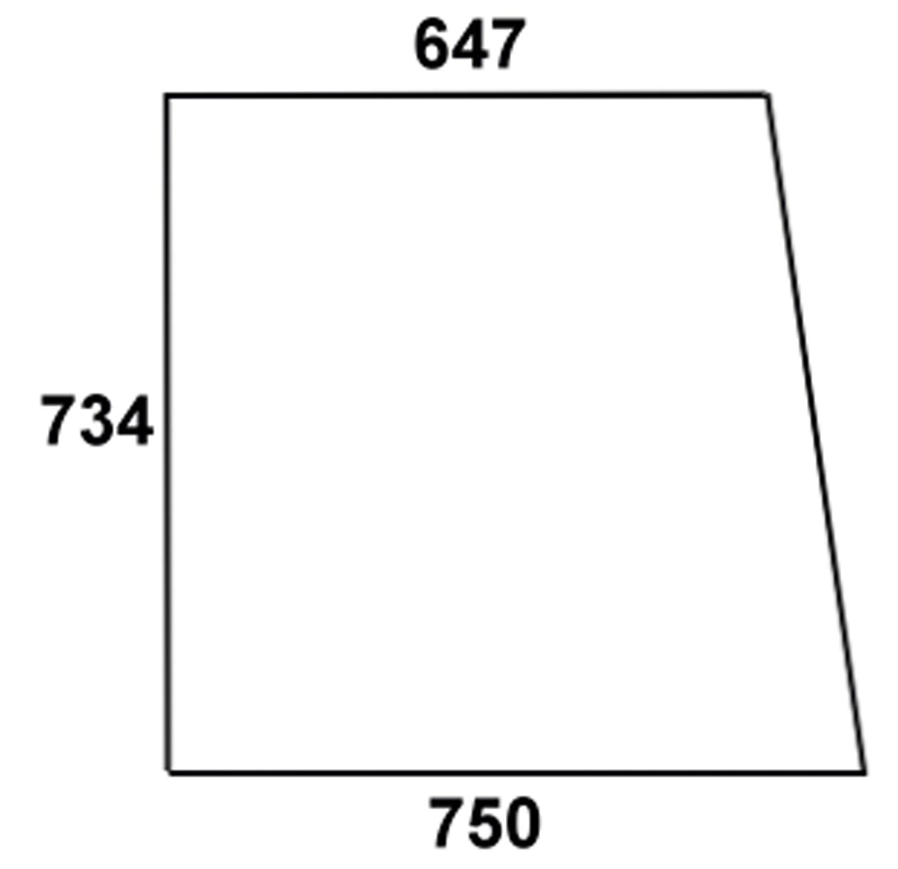Seitenscheibe links/rechts, grün, 0 Bohrungen, für Traktor Fendt Favorit 600
