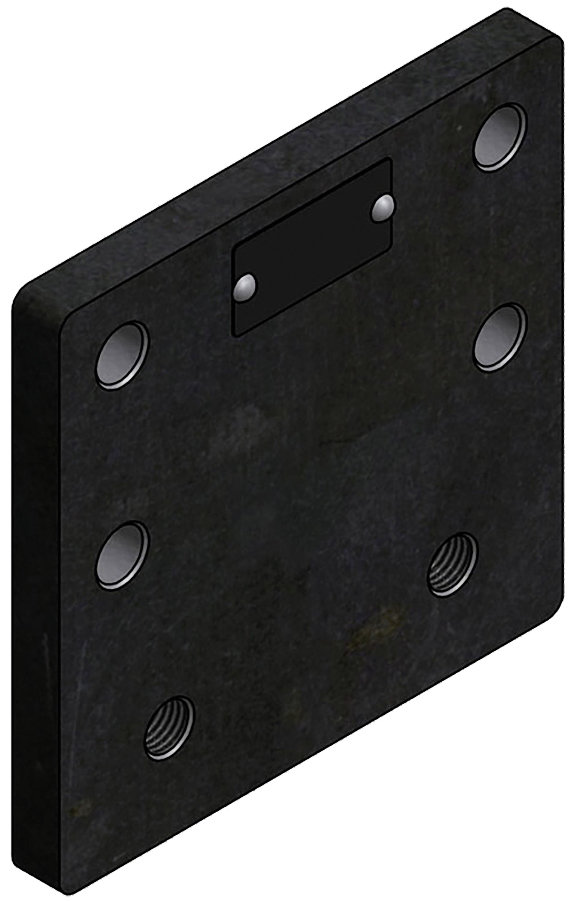 Walterscheid Anschraubplatte "ANP50-3/1-1", 160 x 160 x 15 mm, Lochbild B x H 120 x 55 mm, M 16 IG, für Kugelkupplung KF50, 8004954