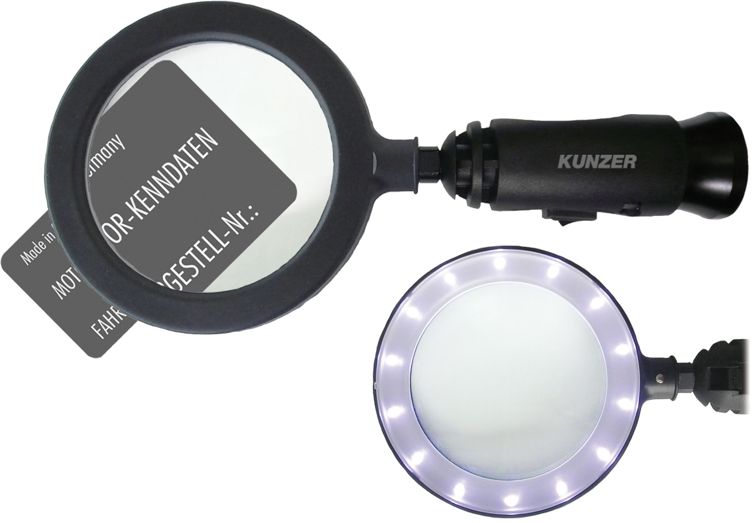 Kunzer Handlupe Handlupe mit LED-Beleuchtung