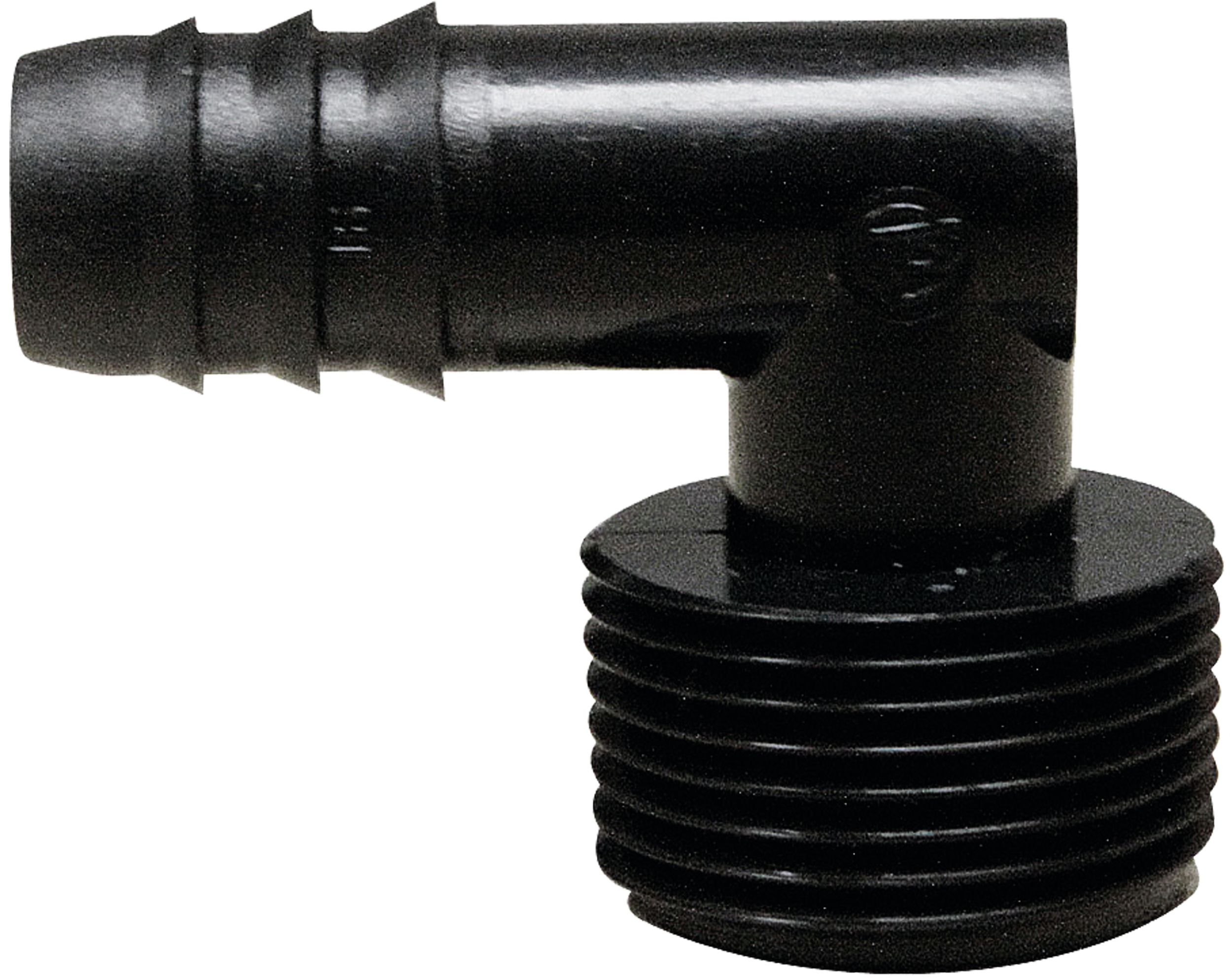 NETAFIM Winkelverbinder 90 ° 16 mm x 3/4" AG, für dickwandiges Tropfrohr, PE-Rohr, 32500-012800