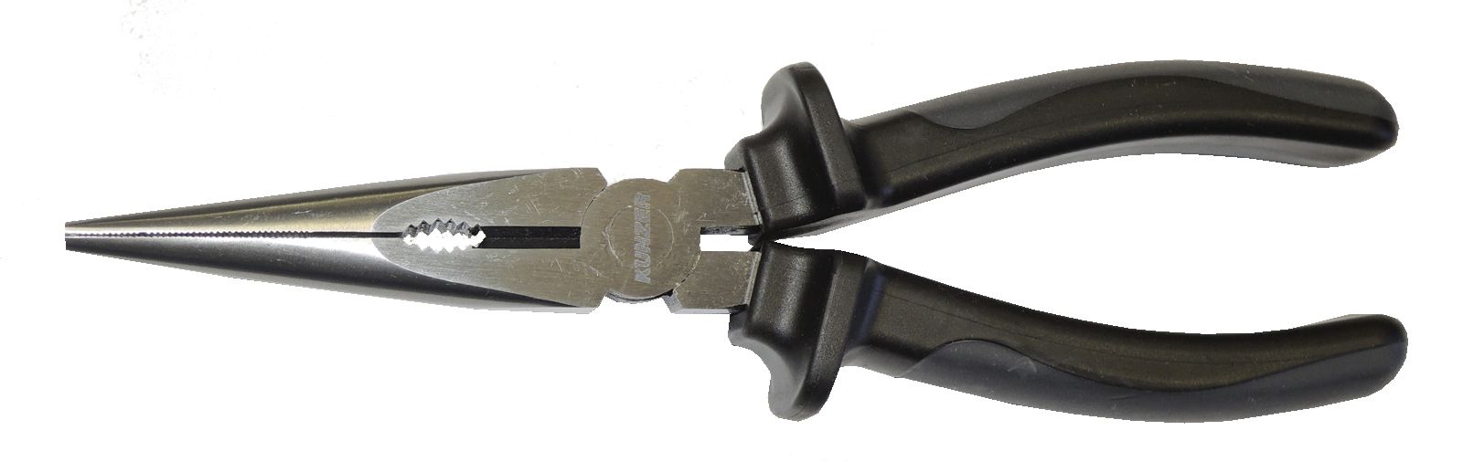 KUNZER Flachrundzange 210 mm, mit ergonomischem Griff, CrV (Chrom-Vanadium-Stahl), 800UZSF