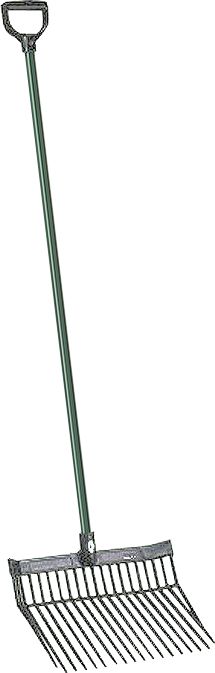 KERBL Dunggabel Breite 38 cm für Pferde, schwarz mit Stiel, 326055