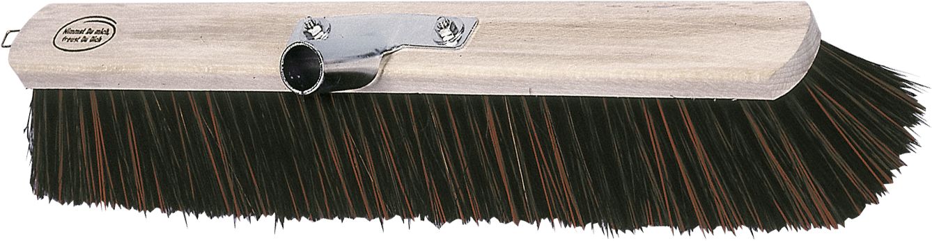 KERBL Großraumbesen 50 cm, Arenga/Elaston, Rücken Holz, geschraubter Stielhalter Metall, 29478