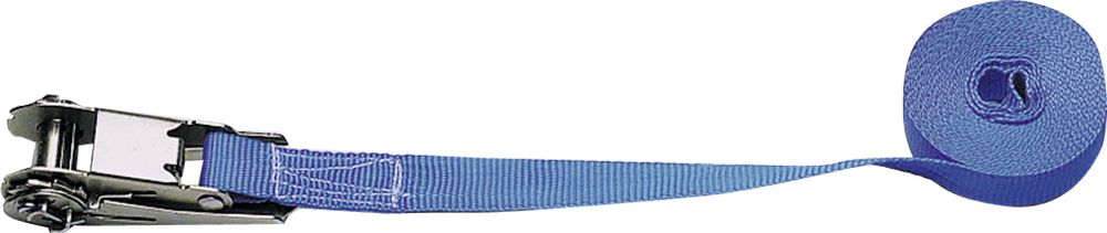 KERBL Zurrgurt 5 m x 25 mm 1-teilig, Ratsche blau