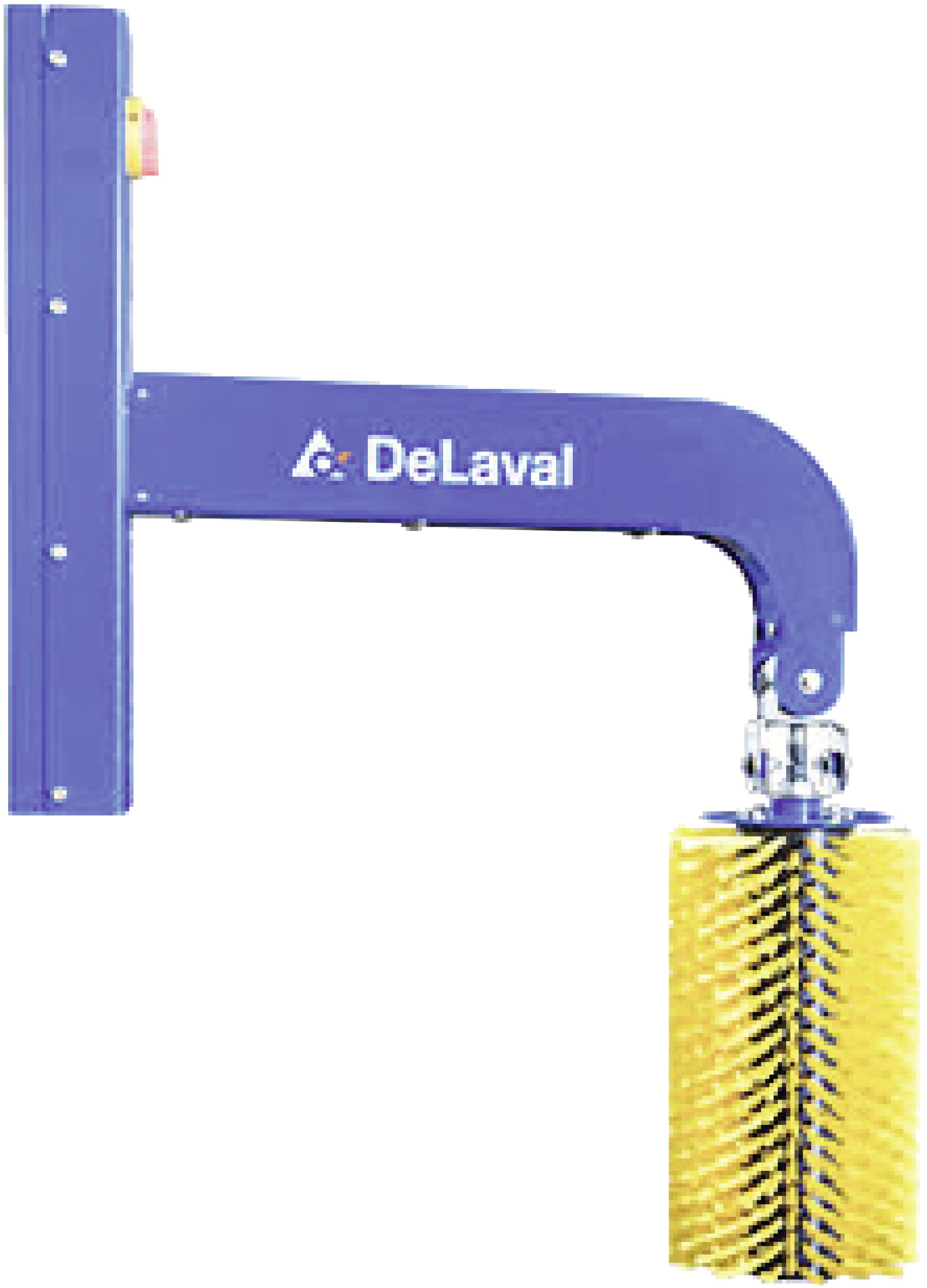 DeLaval Kuhbürste "MSB" 265 x 1.070 x 910 mm, Borstenbesatz Nylon, gelb, für bis zu 60 Kälber bis 3 Monate oder 50 Ziegen, 87072080