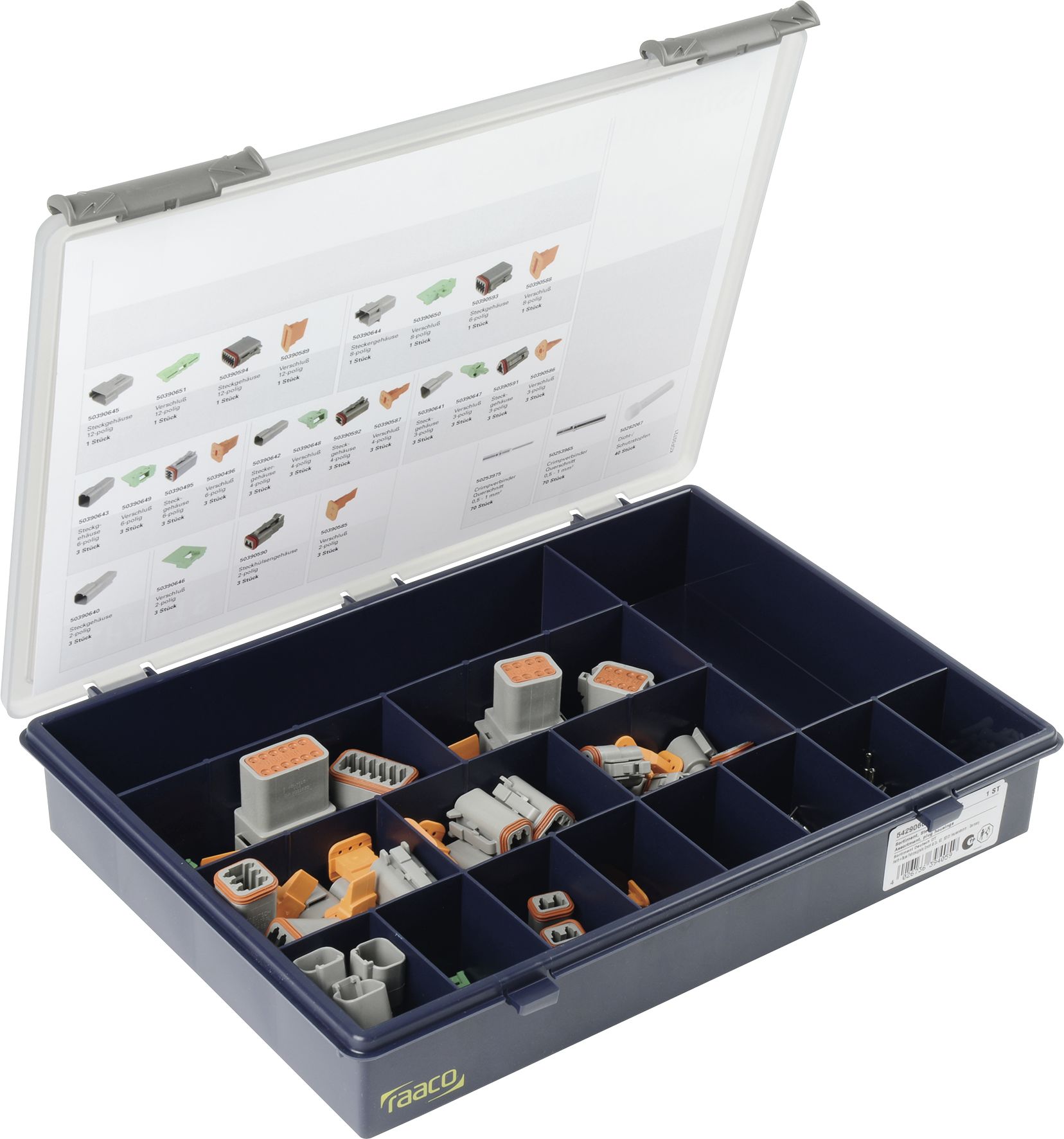 Herth + Buss Steckgehäuse-Sortiment "Deutsch DT", 236 St., 54 290 600