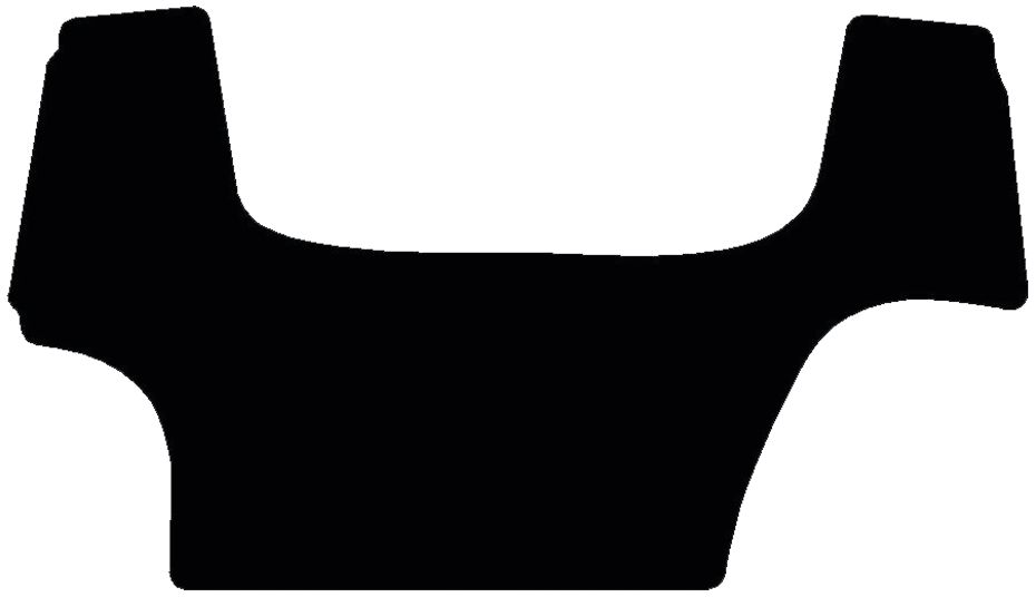 Fußmatte Velours schwarz, ohne Mittelteil, für Case IH Traktor Farmall C, U, U Pro, ab Bj. 14