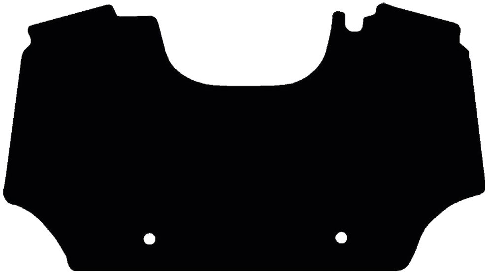 Fußmatte Velours schwarz, für Deutz-Fahr Traktor Serie Agroplus, mit mechanischem Gaspedal, ab Bj. 96