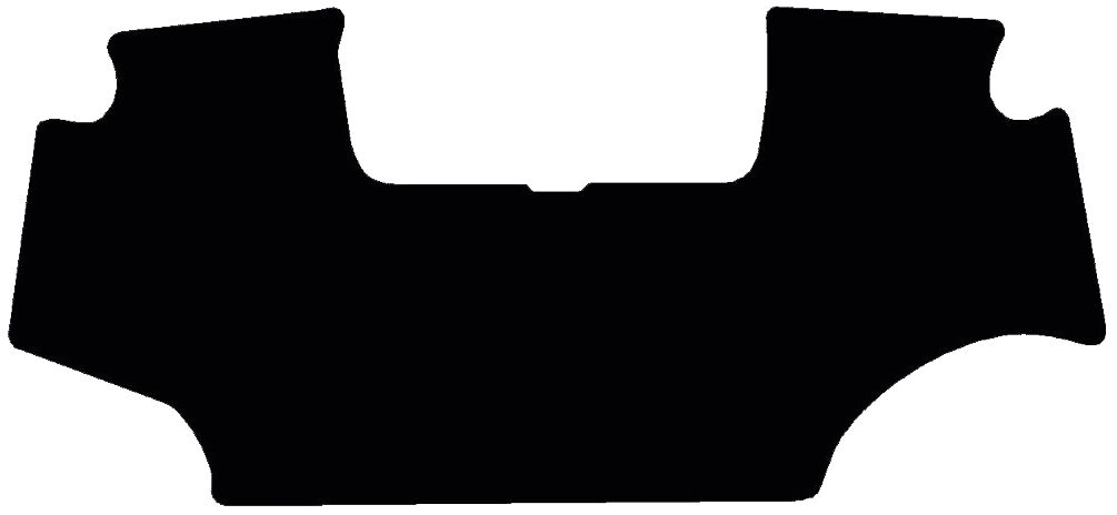 Fußmatte Velours schwarz, für John Deere Traktor Serie 6 R, ab Bj. 13, mit Aussparrung für Gaspedal