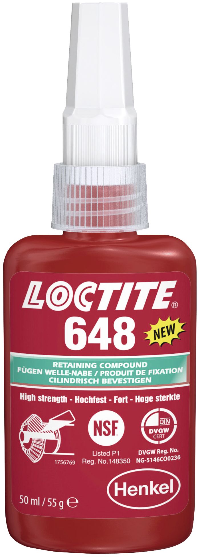 Loctite Fügekleber "648" hochfest, 50 ml, 1804416