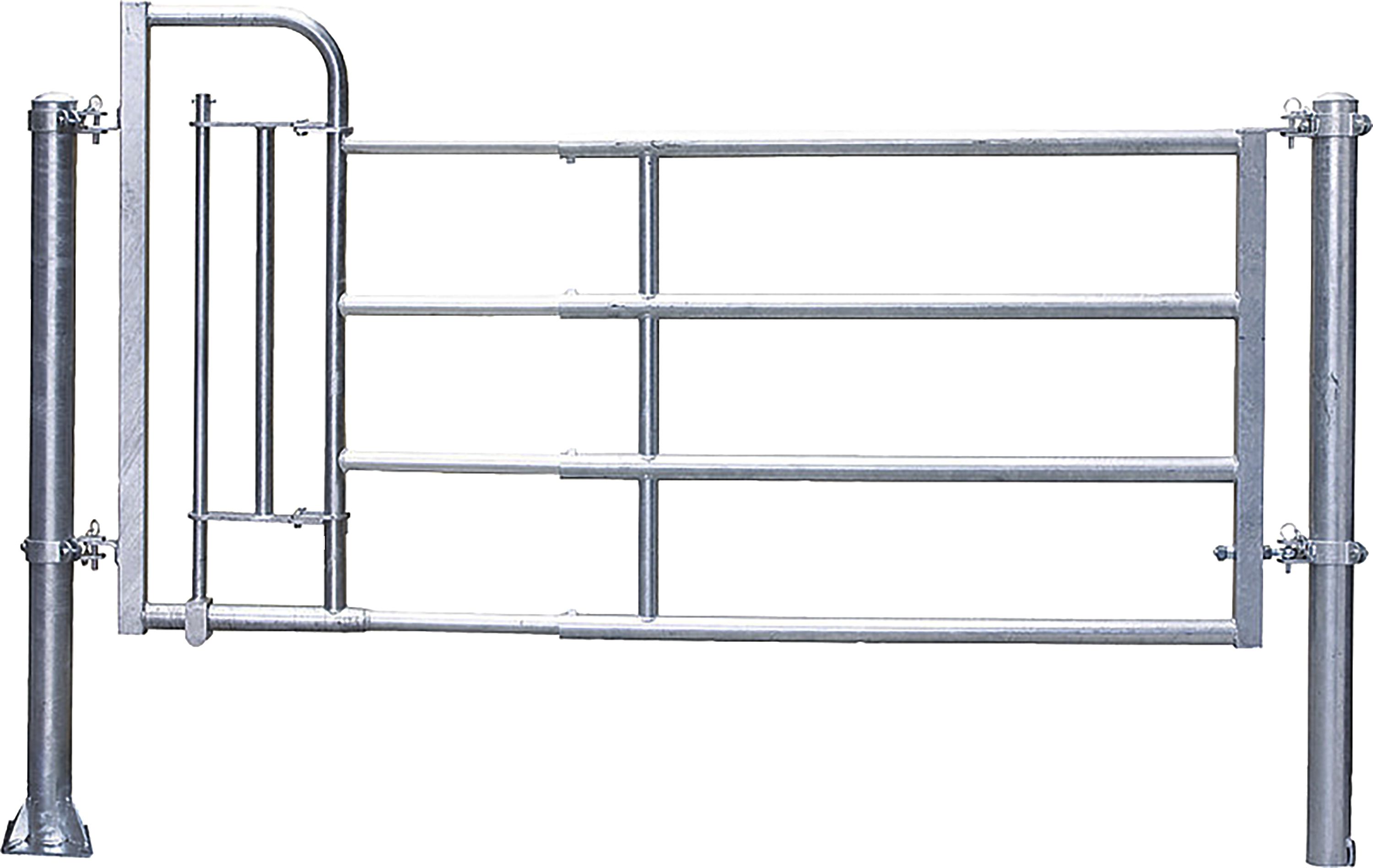 Patura Abtrennung "R4", 345 – 445 cm, mit Personenschlupf, 4 Horizontalstreben, 323522