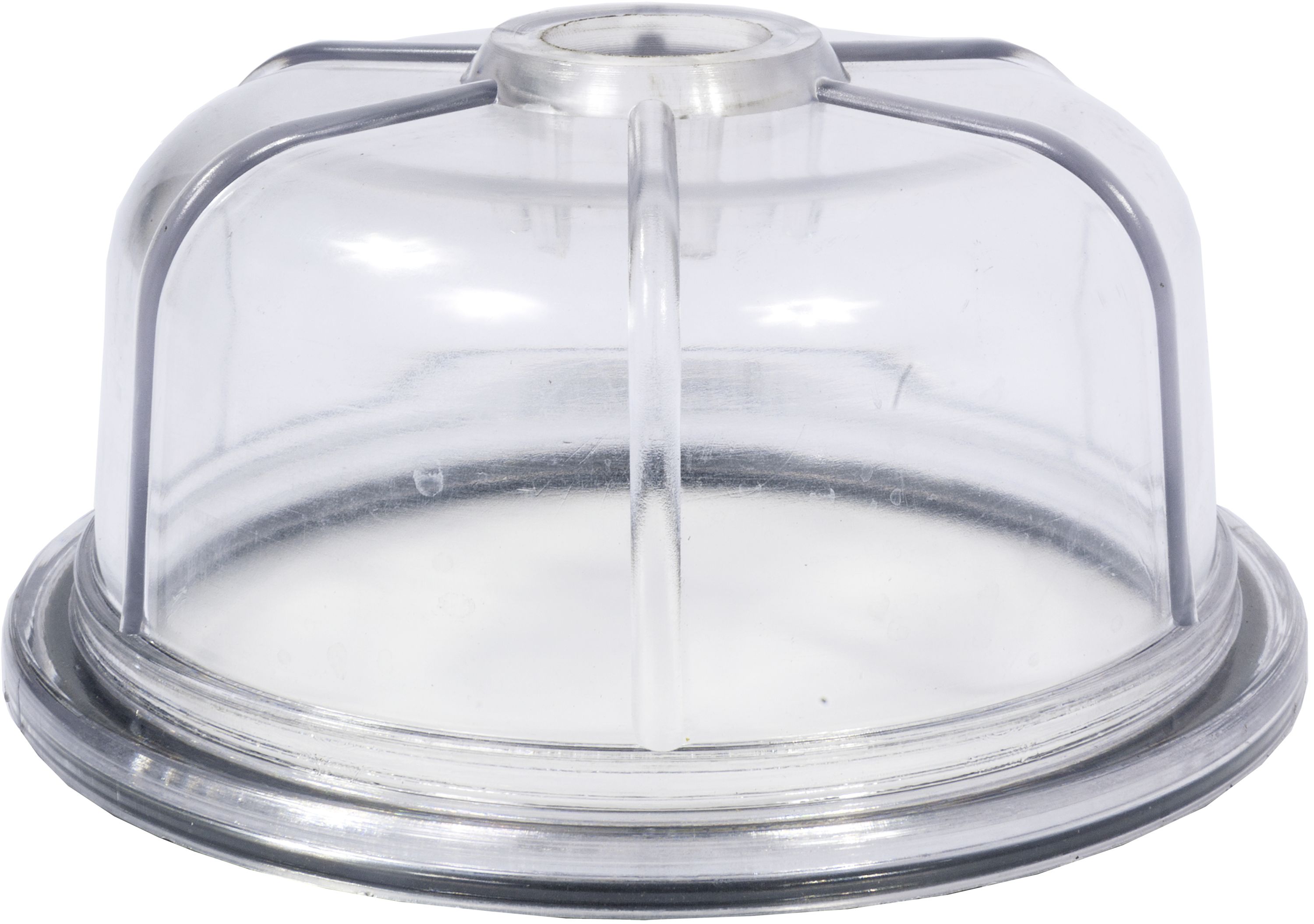 Hücobi Klarsichttasse Plexiglas, mit Bohrung, für Syphonabscheider RIV, Alu-Ausführung, 8249 000003