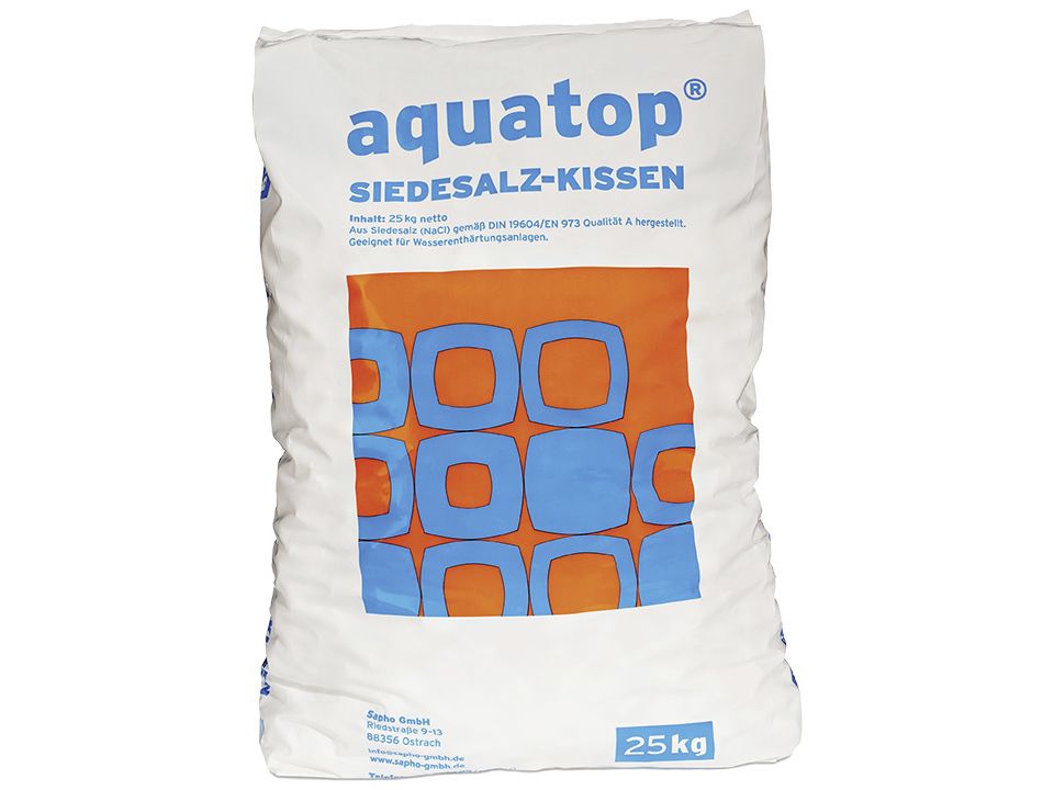5 Stück, aquatop Salztabs Kissen Regeneriersalz 25 kg Sack