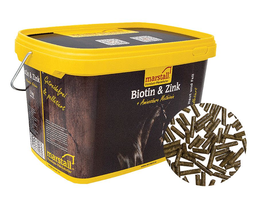 marstall Biotin & Zink mit Gras aus dem Allgäu 3 kg Eimer