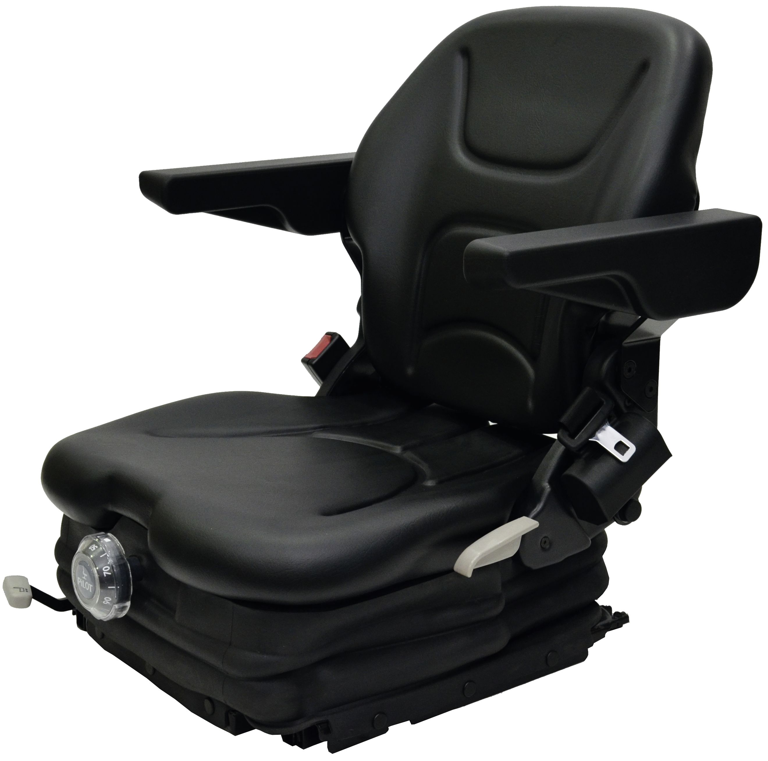 Staplersitz "Tecthrone Medium M 80", mechanische Scherenfederung, PVC-Kunstleder, schwarz