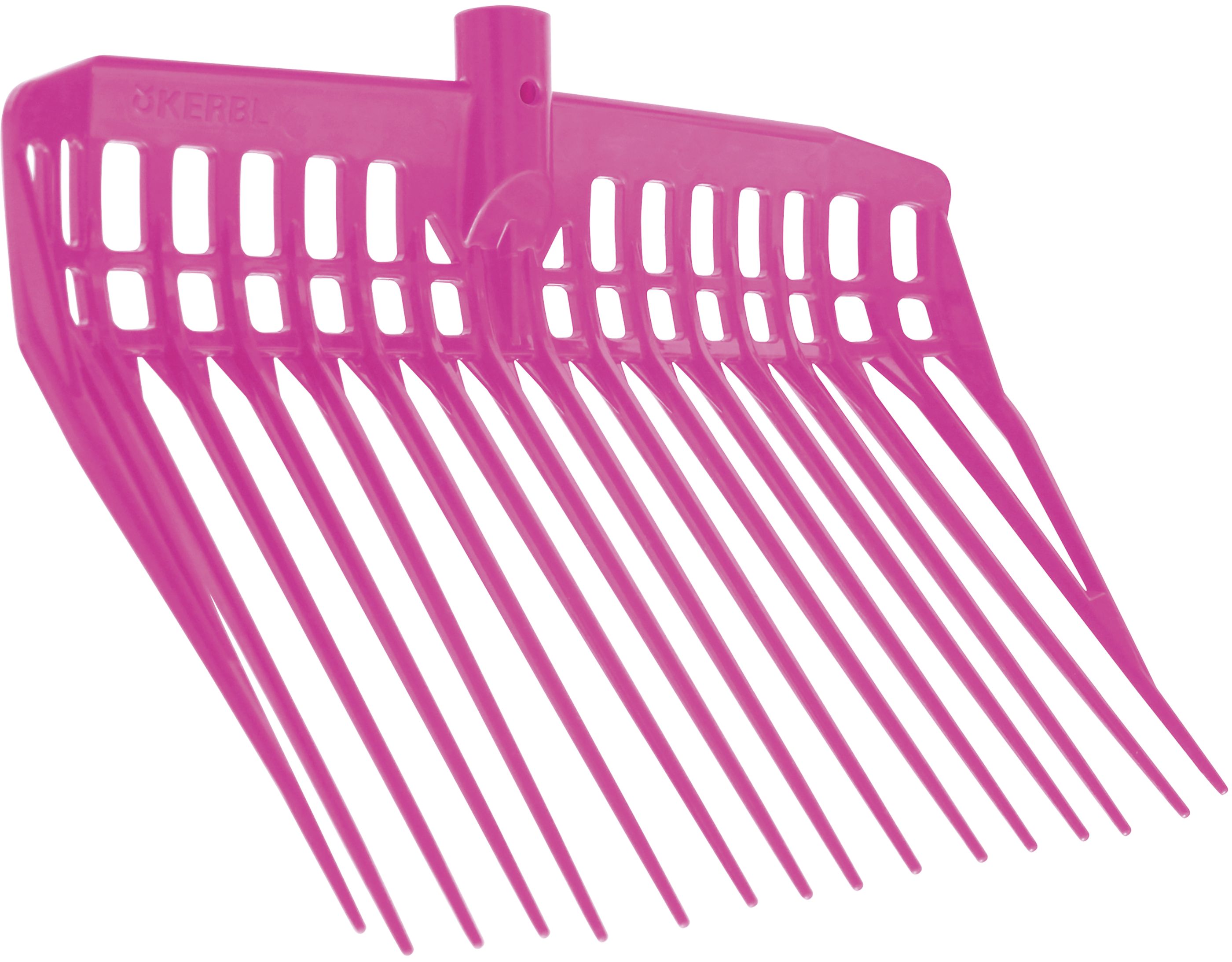 KERBL Dunggabel "EcoFork" 38 x 30 cm Kunststoff pink, ohne Stiel, 326054