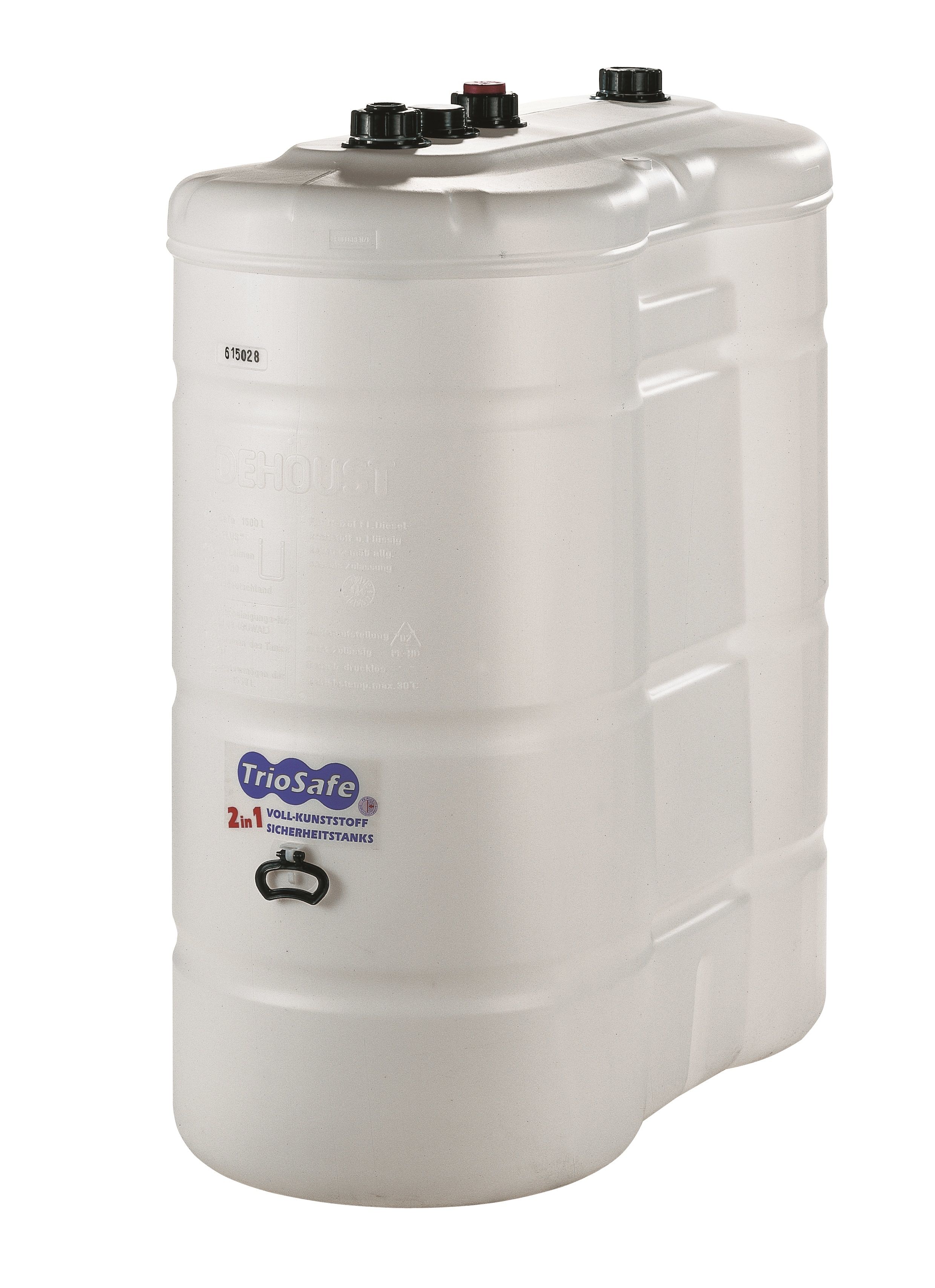 DEHOUST TrioSafe Lagertank 1.500 l Schmieröltank, Motoröltank, Heizöltank, Dieseltank, AdBlue -Tank, Frostschutztank 961536