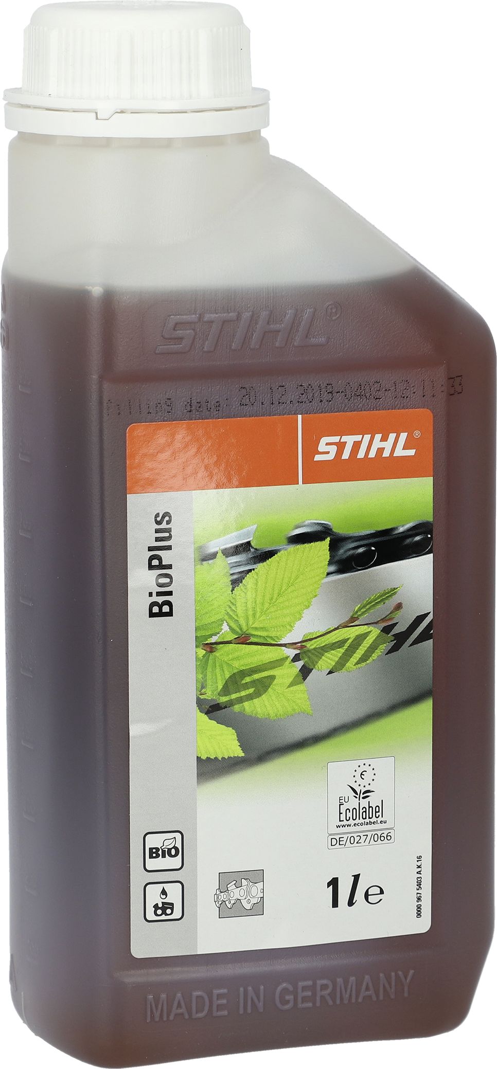 STIHL Sägekettenöl "Bioplus" 1,0 l pflanzlich, 0781 516 3001