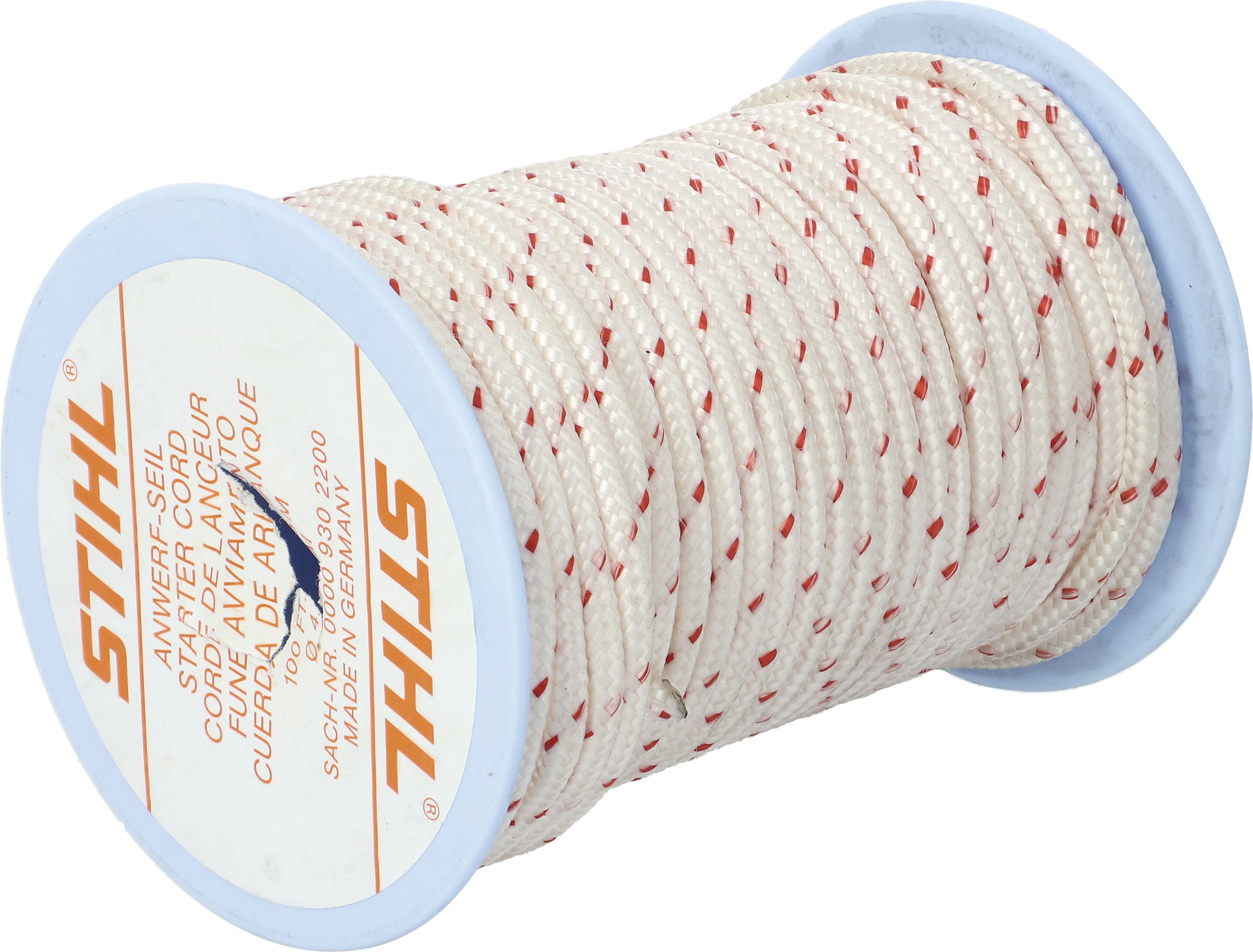 STIHL Starterseil 3.5 /4.5 mm x 30,5 m für Kettensäge, Motorsense, Laubbläser, 0000 930 2200