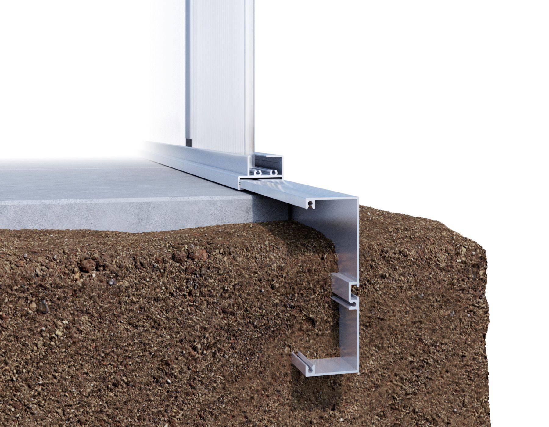 KGT Fundamentrahmen für Gewächshaus Lilie IV 1 St. pressblank