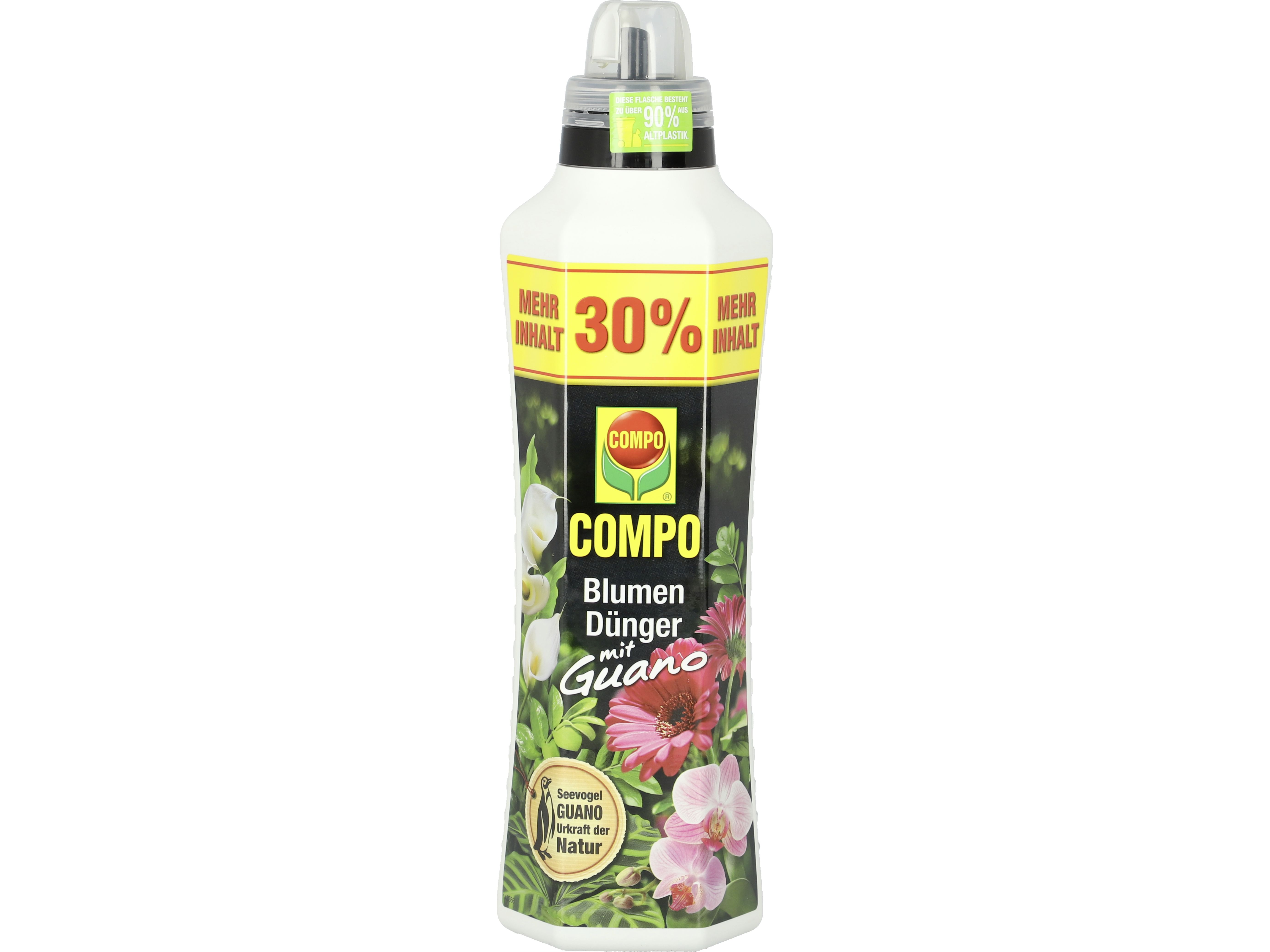 COMPO Blumendünger mit Guano NPK 4+5+6 1,3 l Flasche flüssig