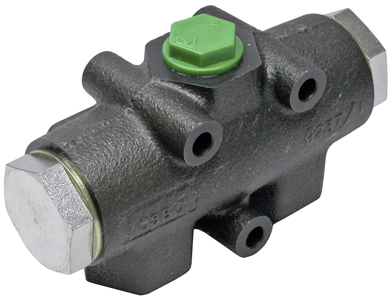 Mengenteiler Gusseisen (Grauguss), G 3/8"-19 IG, 20 – 32 l/min, 50:50, nicht verstellbar