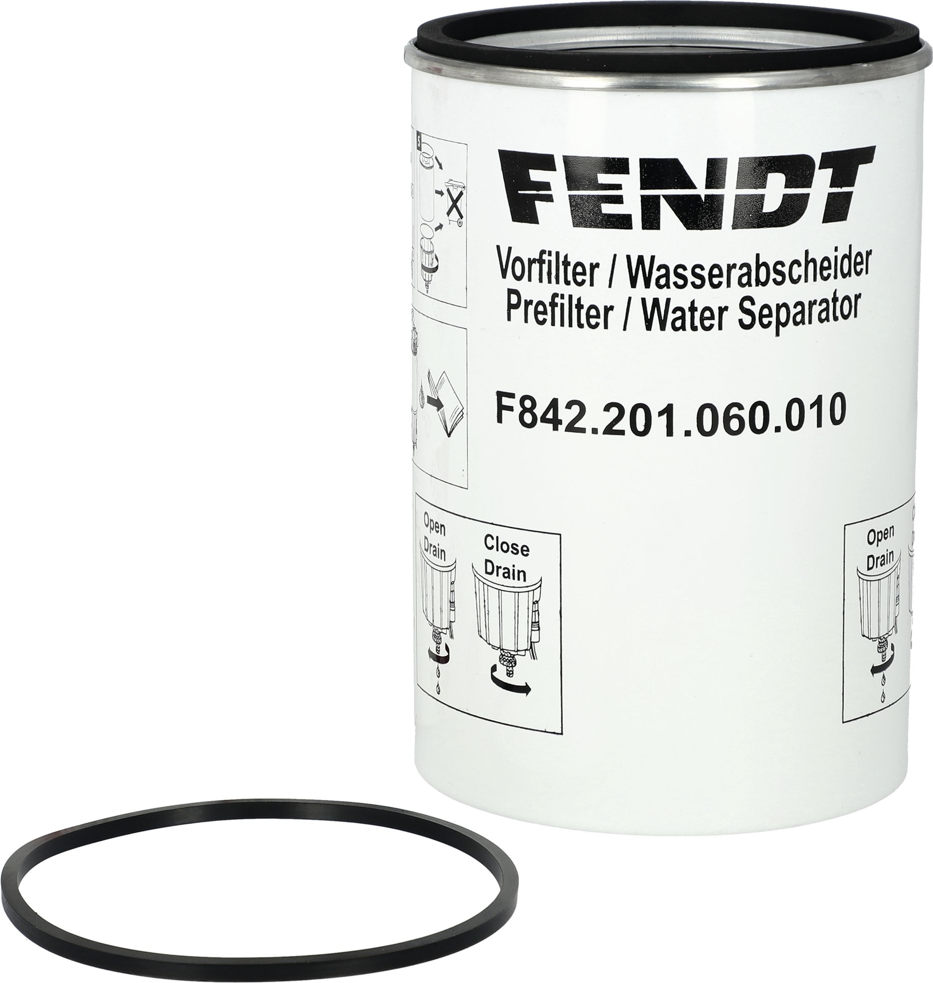 Fendt Kraftstoffvorfilter mit O-Ringsatz für Traktor Vario 300, 400, 500, 700, 800, 900, F842201060010