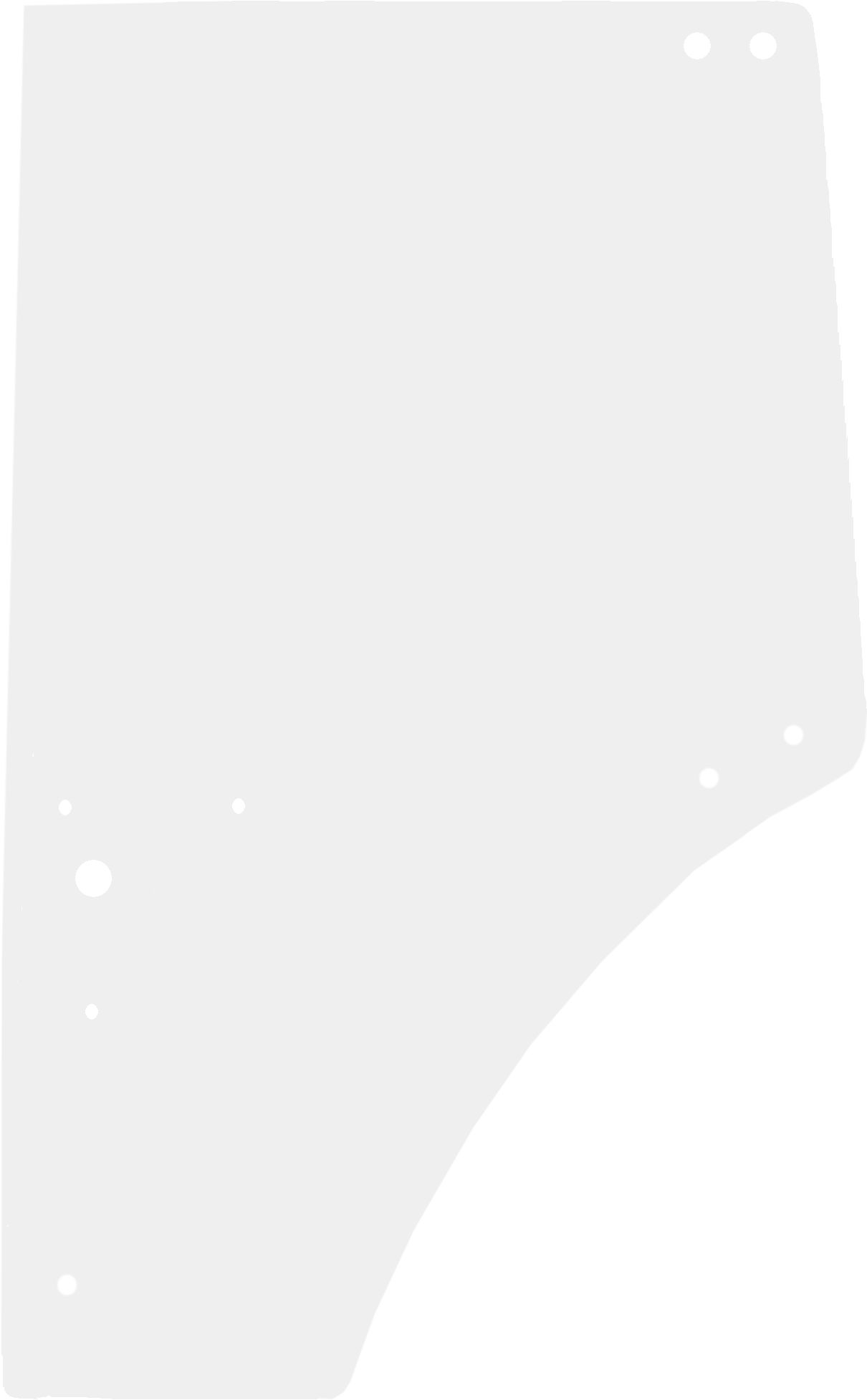 Fendt Türscheibe grün, links, für Vario 300, 500, 700, 0045028200000