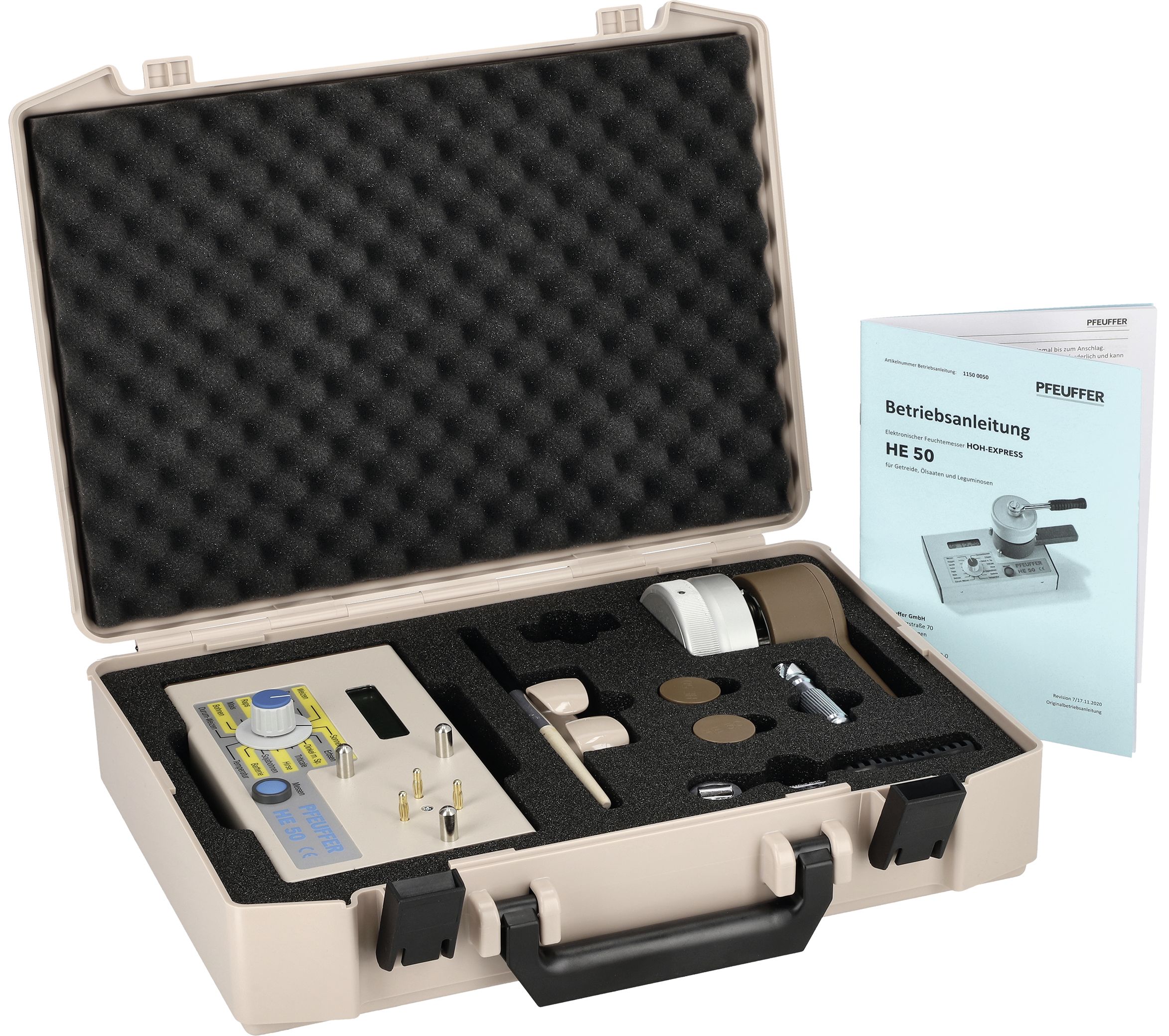 Pfeuffer Feuchtigkeitsmessgerät "HE 50 BT" Bluetooth , 1150 0012