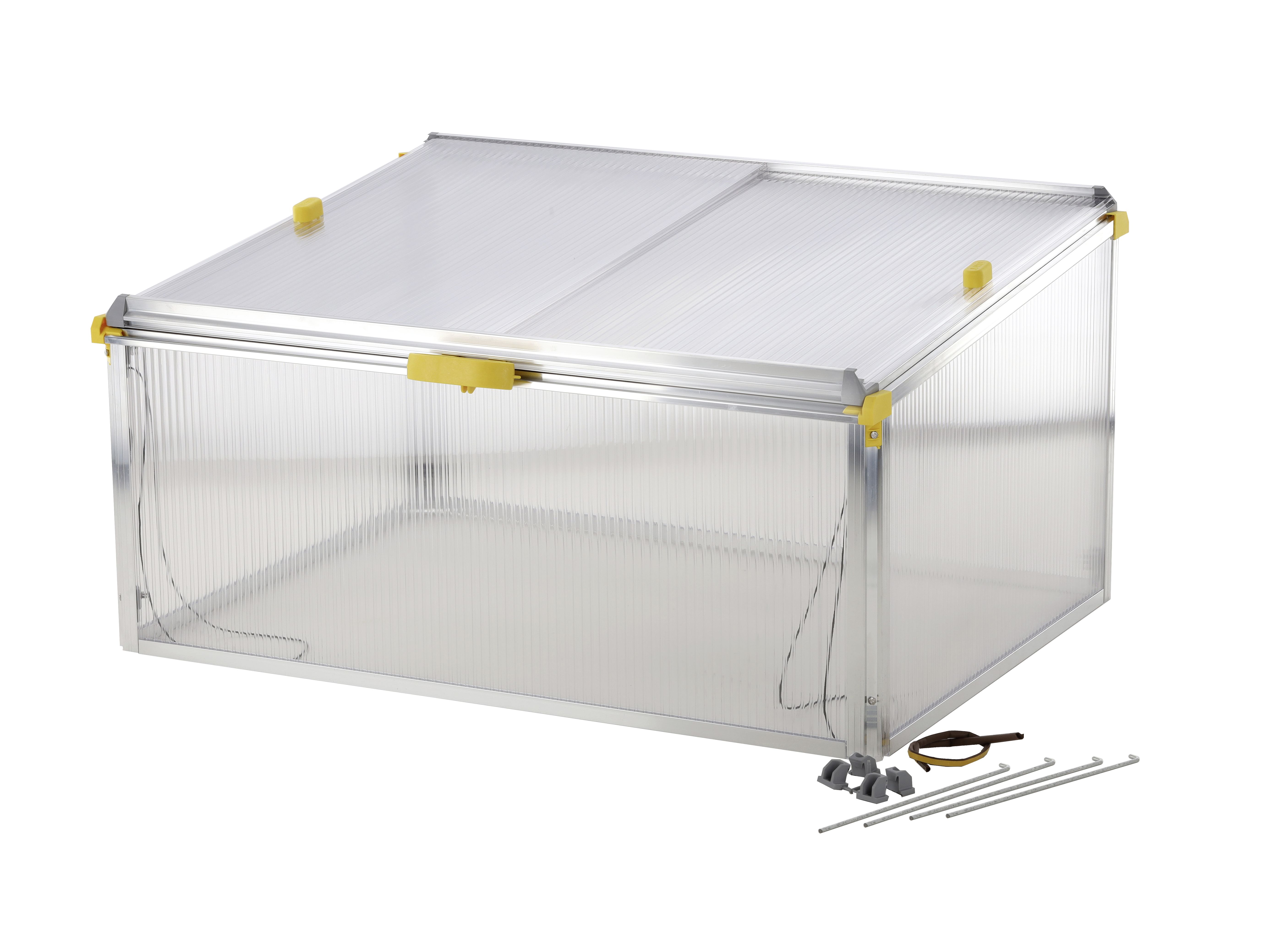 JUWEL Frühbeet 100 x 76,5 x 40 cm Typ Biostar Protect 1000 transparent stabiler Alurahmen