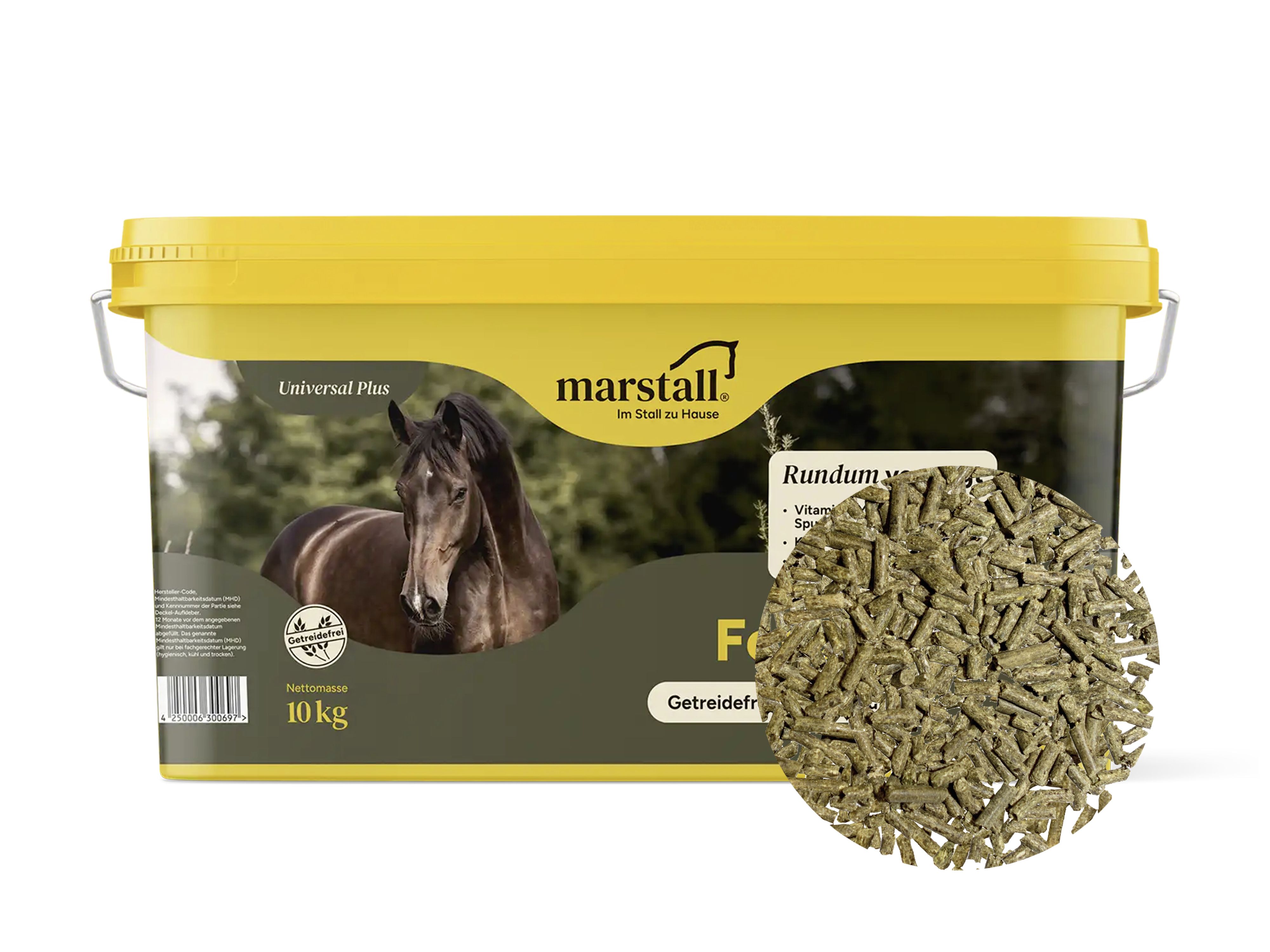 marstall Force getreide- und melassefreies Mineralfutter für Pferde 10 kg Eimer