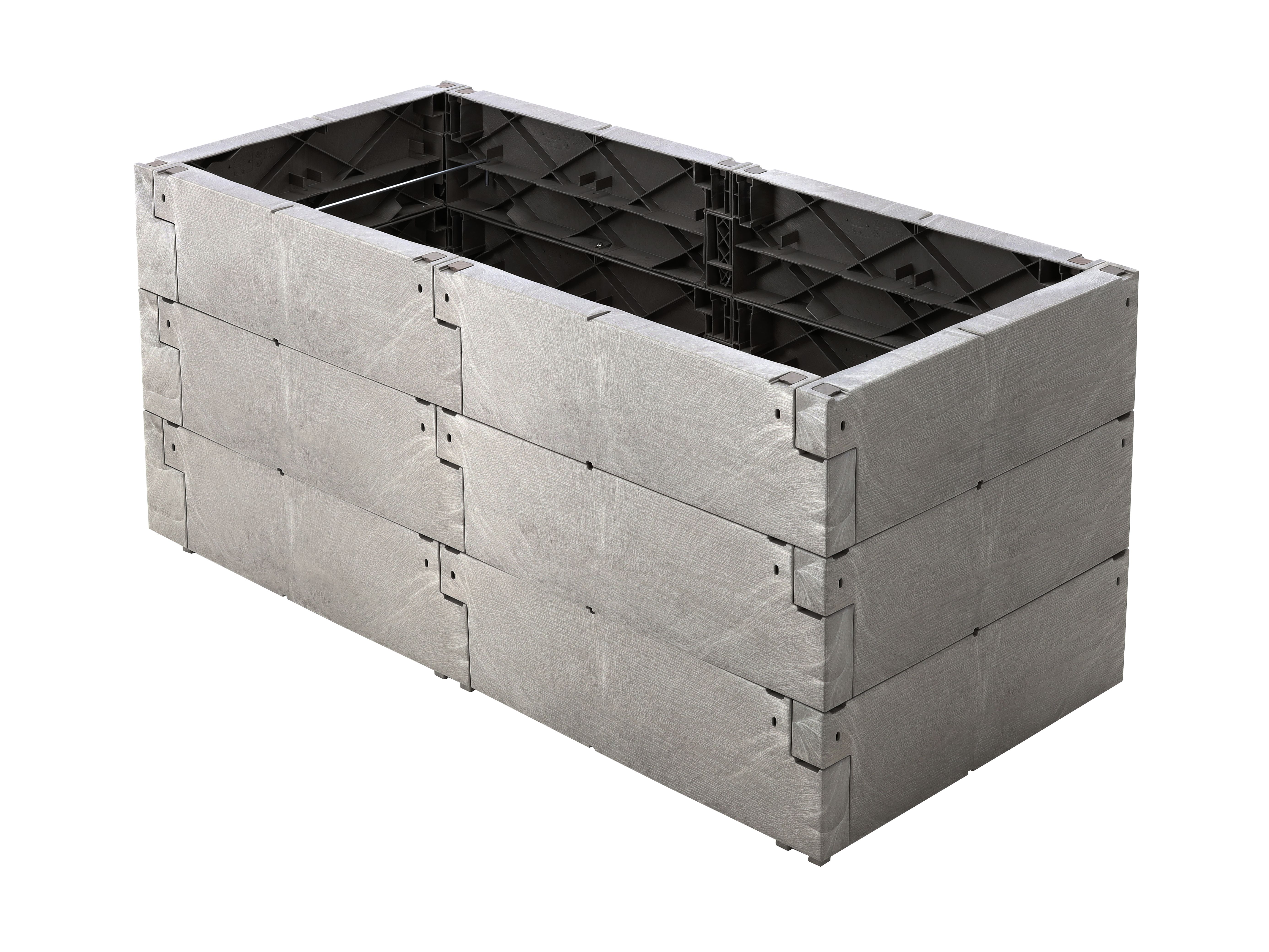 JUWEL Hochbeet 130 x 60 x 52 cm Typ Timber 3er-Set nordic wood Füllmenge 360 l