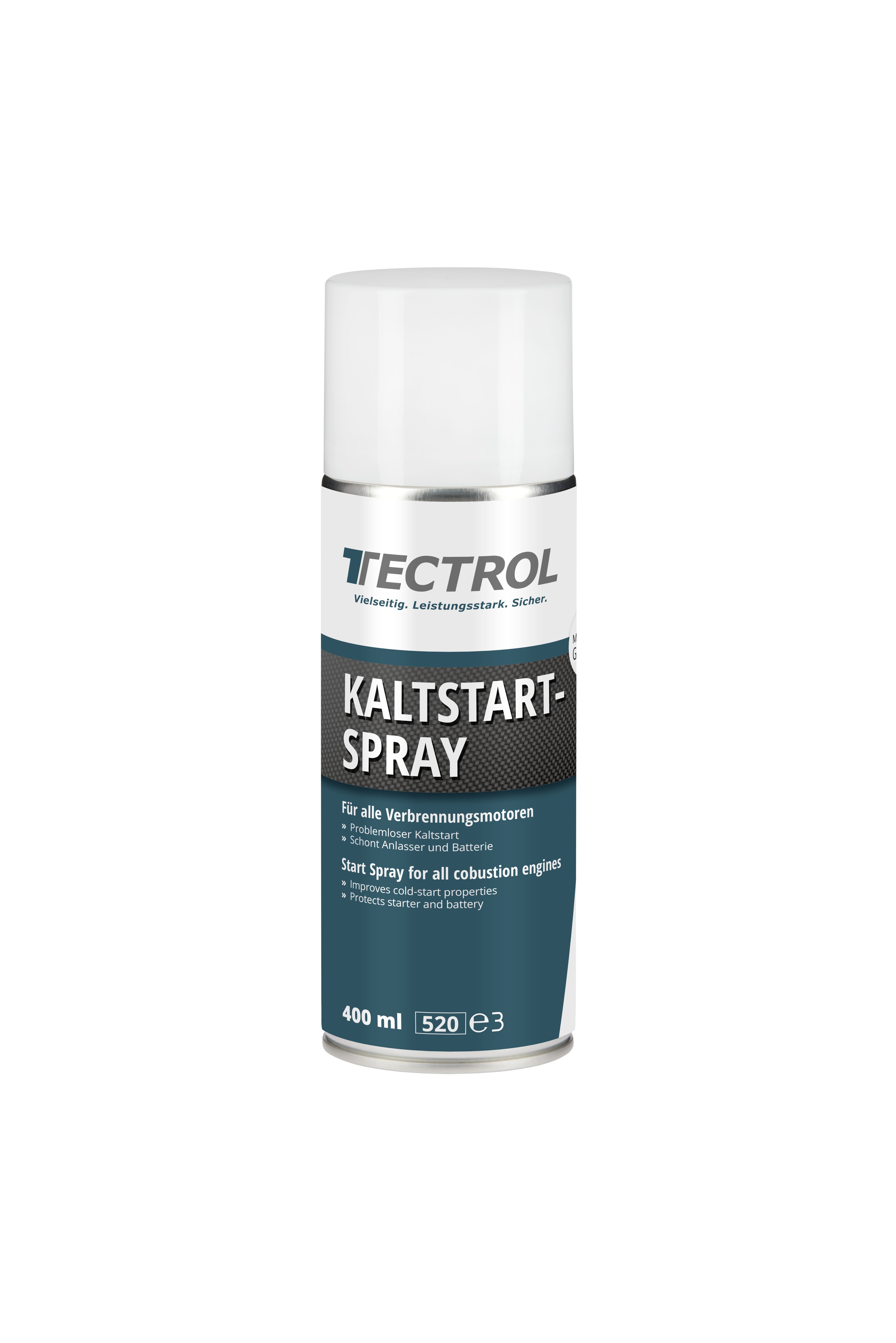 TECTROL KALTSTARTSPRAY 400 ml Dose Startspray, Kaltstartspray für Diesel- und Benzinmotoren, Starthilfe