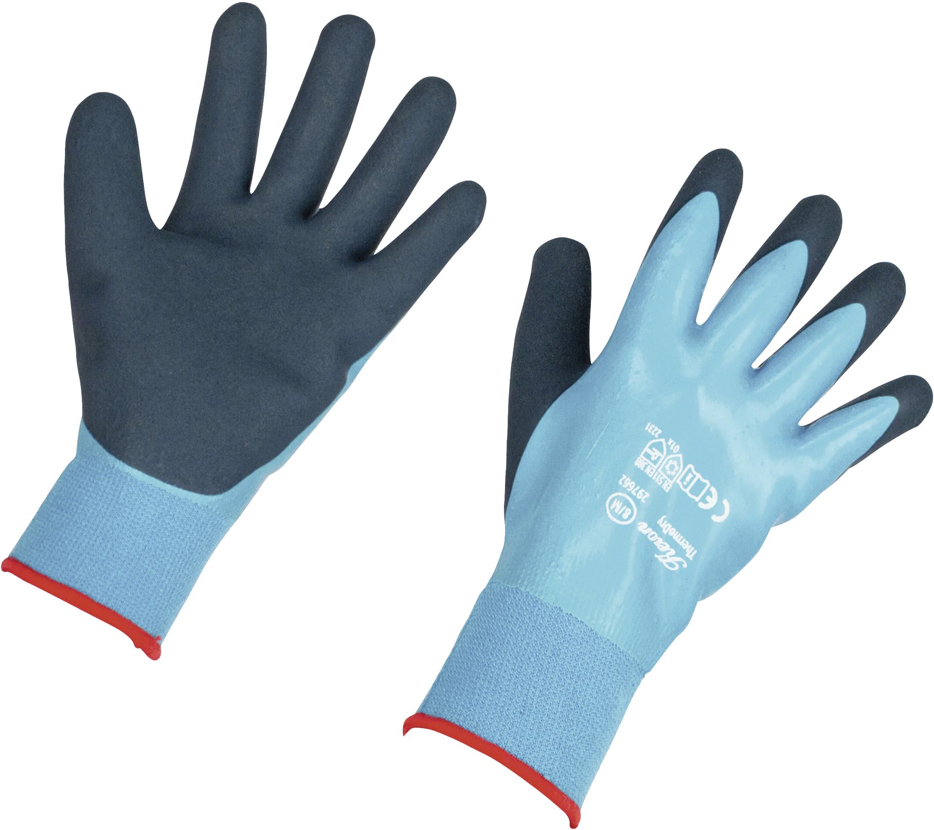 Keron Winterhandschuhe "ThermoDry I" Gr. 11 (2XL), Polyester-/Baumwoll-Feinstrick (13 Gauge); Acryl (Fütterung), latexbeschichtet 2-fach, 298005