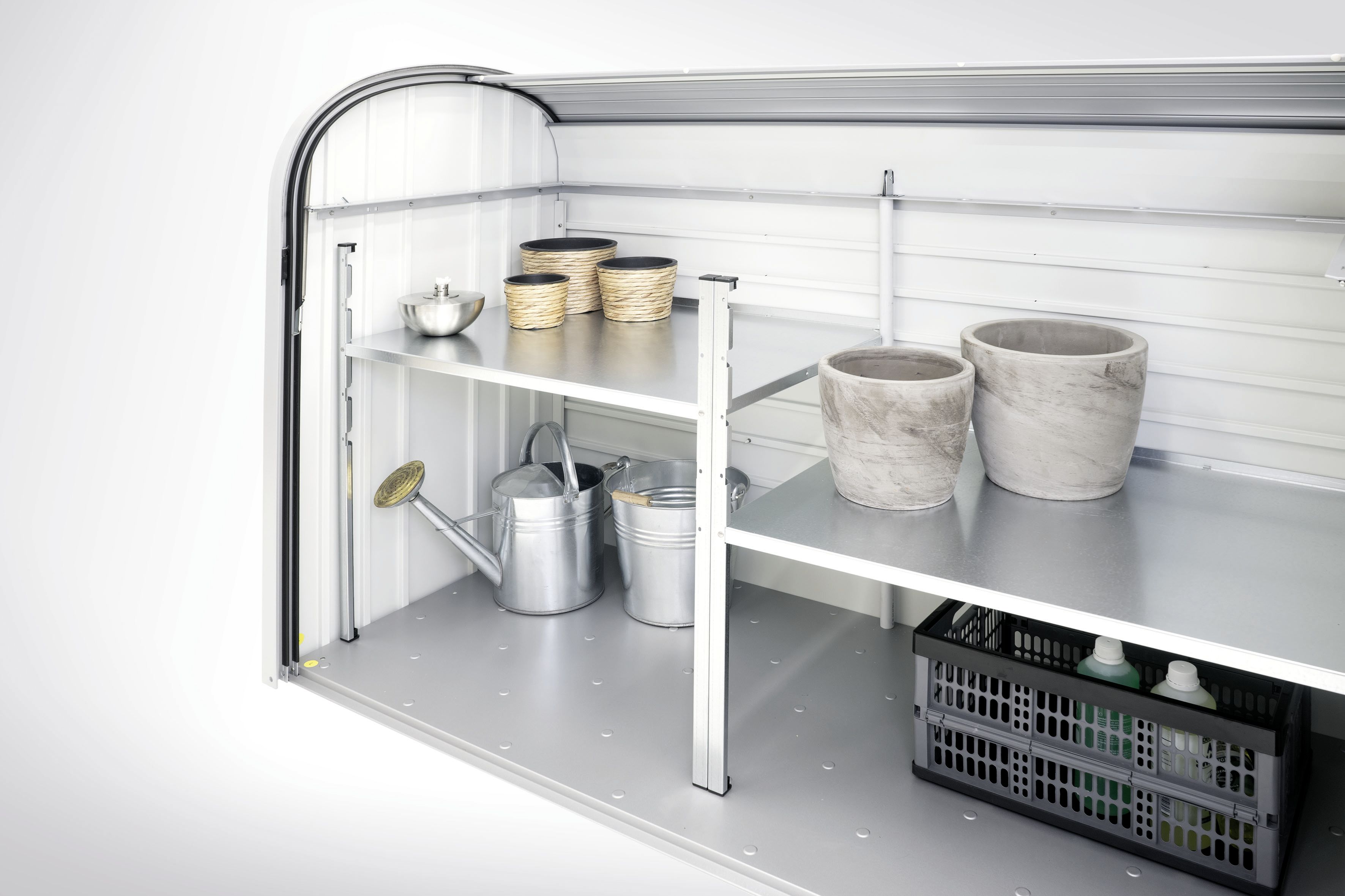 Biohort Zwischenboden für StoreMax 160 2-teilig 160 x 59,5 cm silber