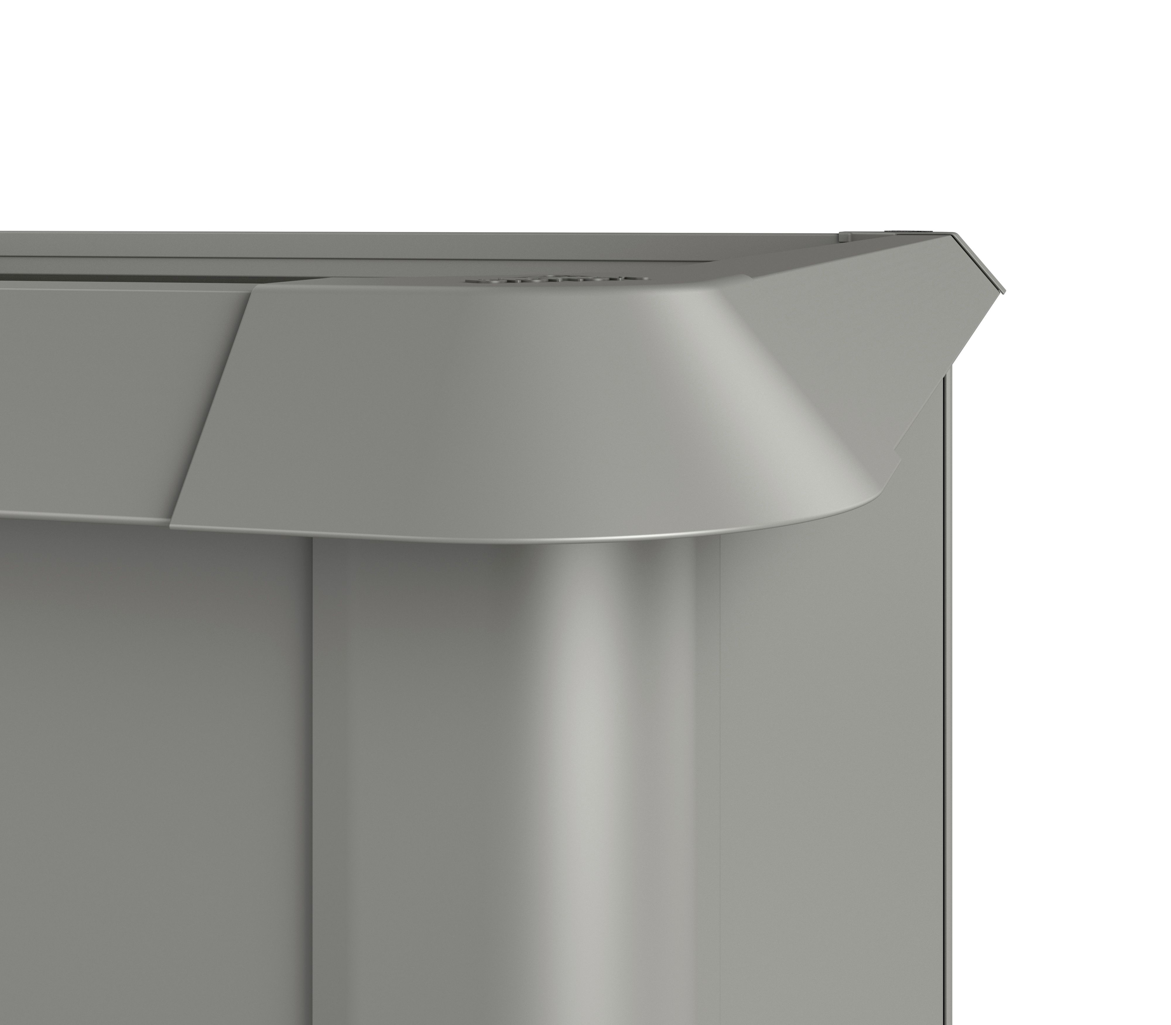 Biohort Schneckenschutz für Hochbeet 1x1 110 x 110 cm quarz-grau; metallic