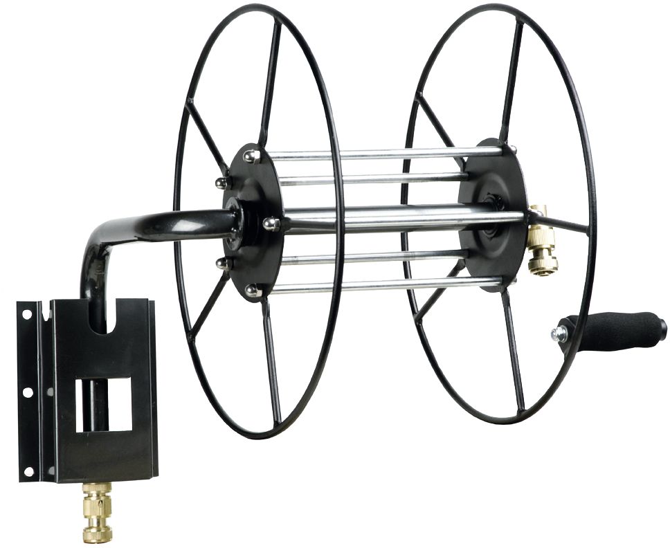 Sirocco Schlauchaufroller für 75 m Gartenschlauch 1/2", Stahl pulverbeschichtet, 070 41140