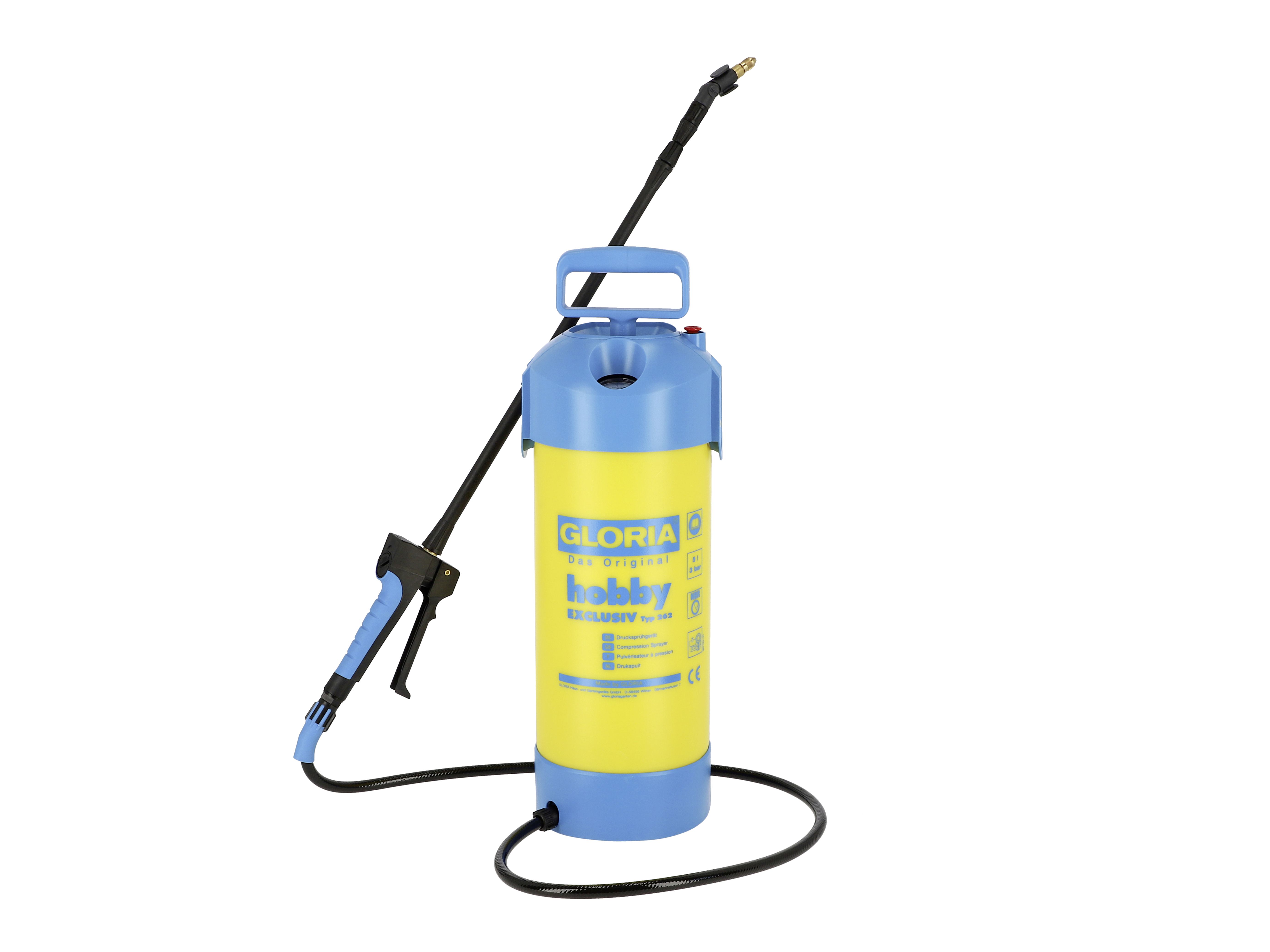 GLORIA Drucksprühgerät Hobby exclusiv Gartenspritze, Drucksprüher, Sprühgerät, Druckpumpe