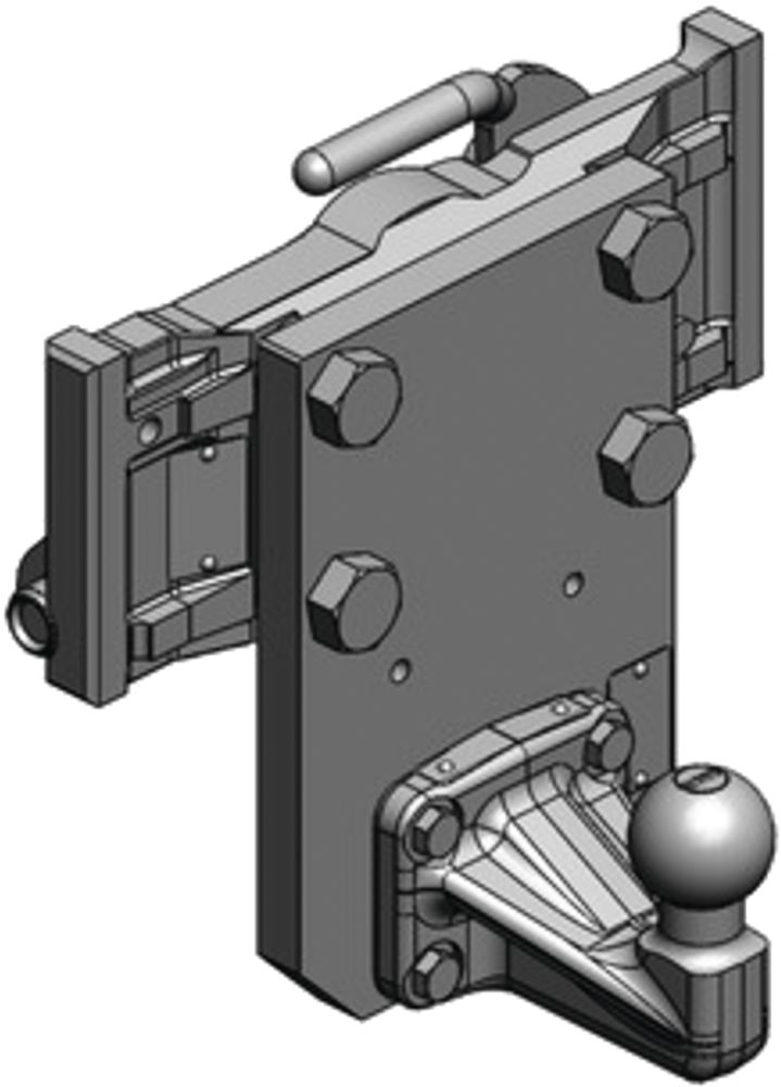 scharmüller Kugeleinsatz "ISO 50" 325/25/26 mm, Kugel 50 mm, Kuppelpunkt 10 cm tiefer, für Traktor/PKW-Anhängekupplung, 05.7325.05-A02