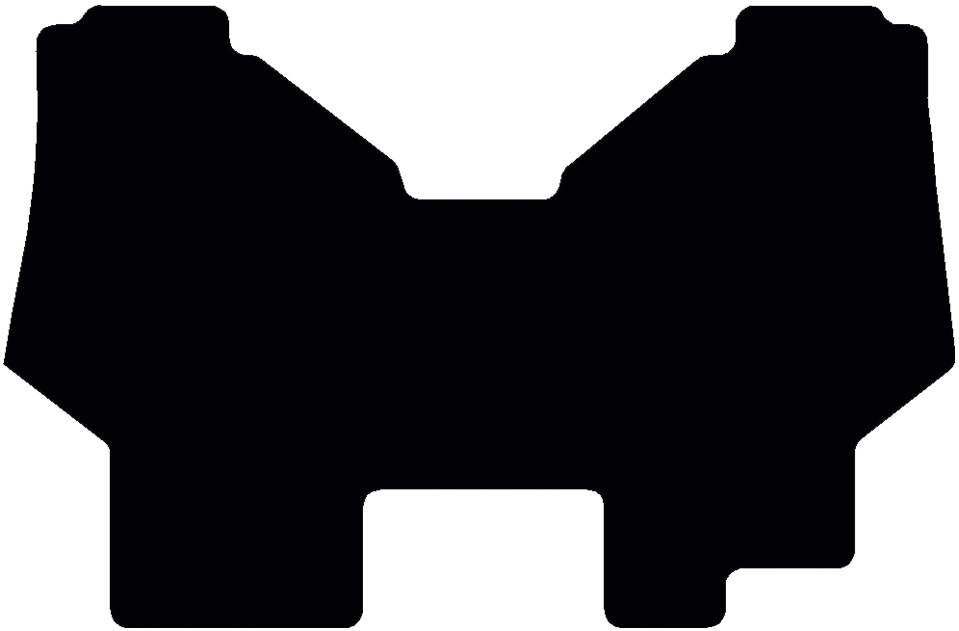 Fußmatte Velours schwarz, für Case IH Traktor CS, ab Bj. 94