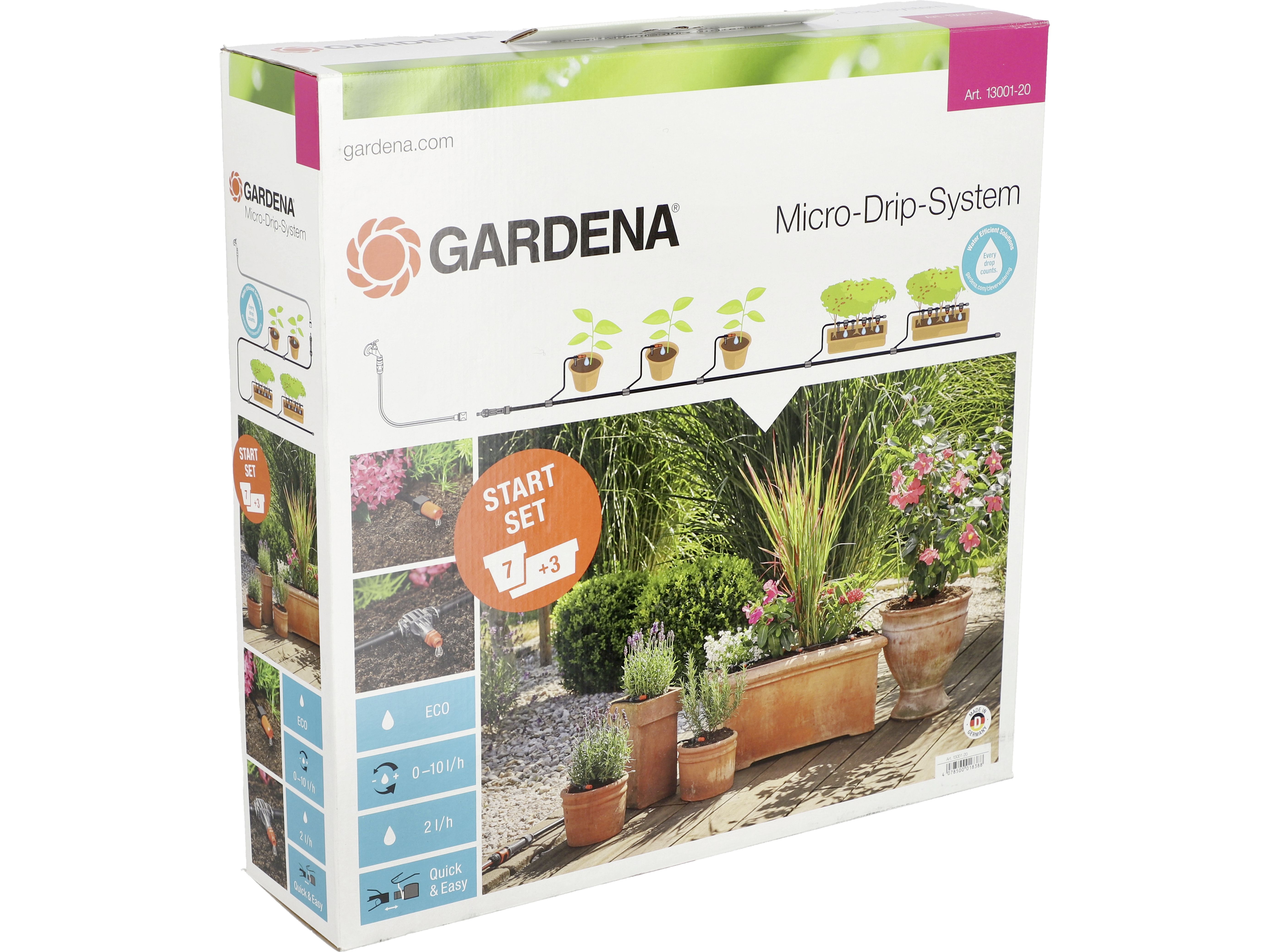 GARDENA Micro-Drip-System Start Set für Pflanztöpfe M 13001-20