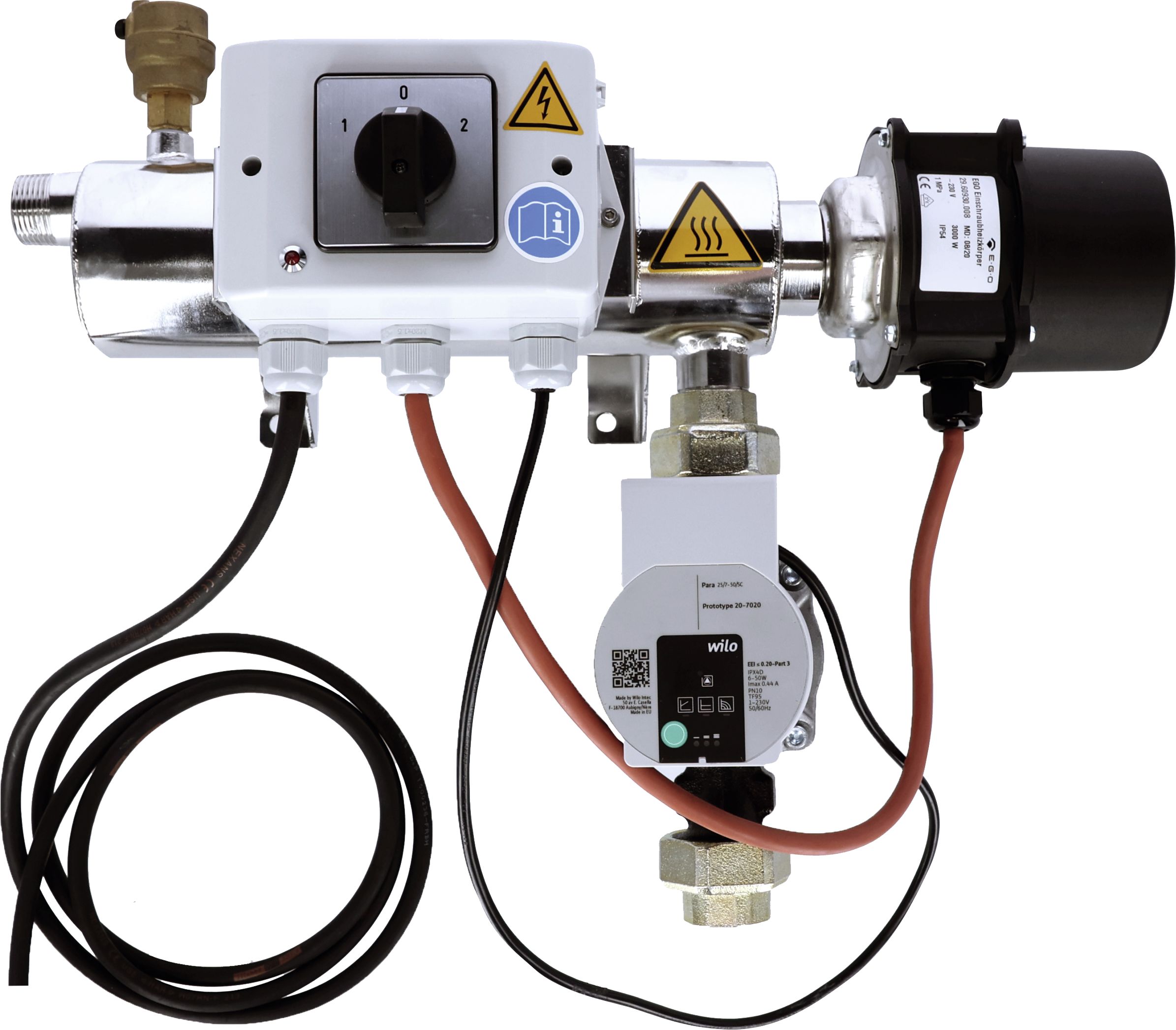 KERBL Zirkulationspumpe "C10" 230 V Heizleistung 3.000 W, Anschluss 1", 223130