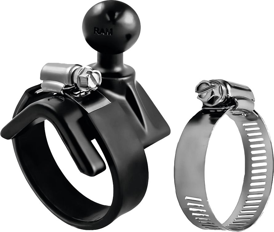 RAM MOUNTS Sattelschelle mit B-Kugel 25,4 mm/1" Spannbereich 25,4 – 53,3 mm, RAM-B-108BU