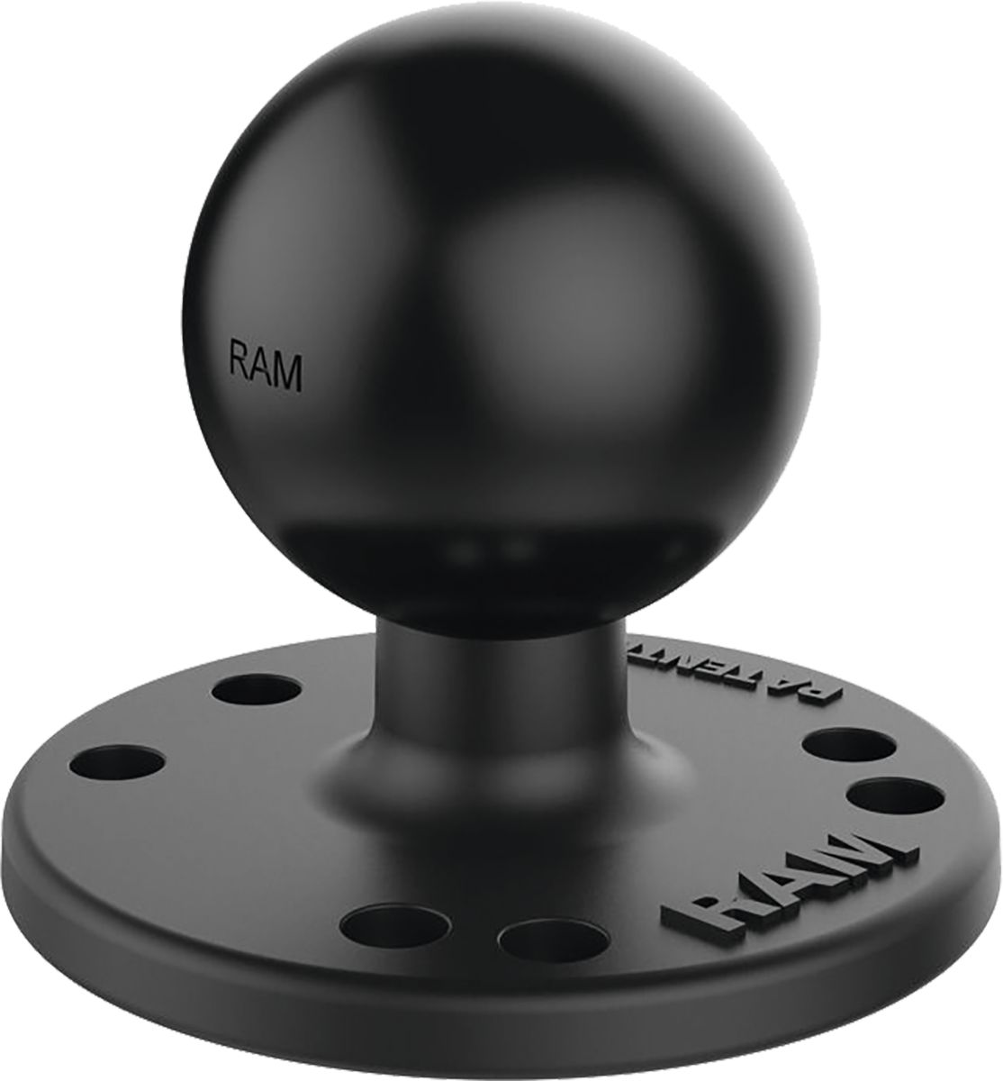 RAM MOUNTS Basisplatte "Round" mit C-Kugel 38,1 mm/1,5" Schraubmontage, rund, RAM-202U