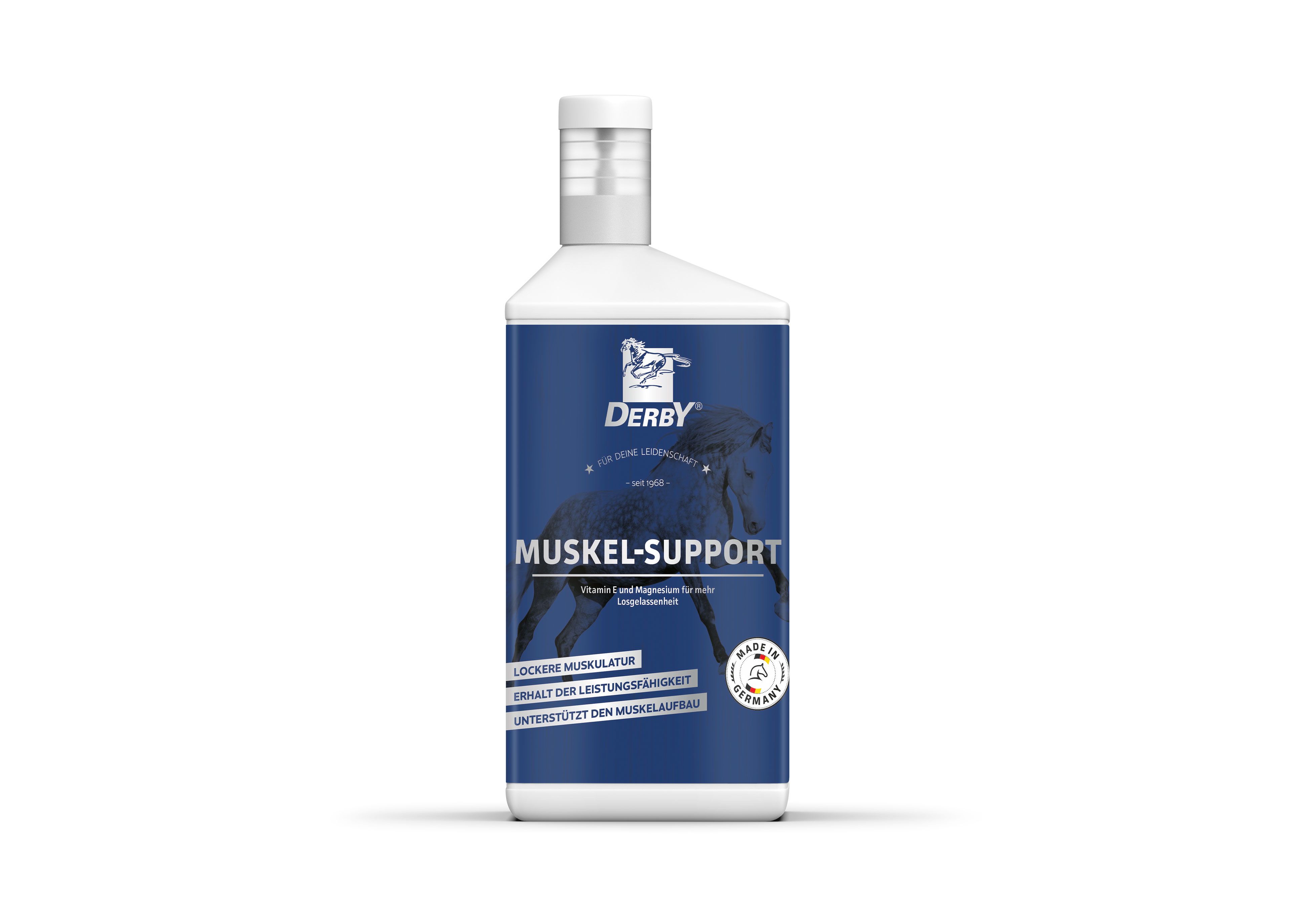 DERBY Muskel-Support mit essentiellen Aminosäuren und Vitamin E 1 l Flasche