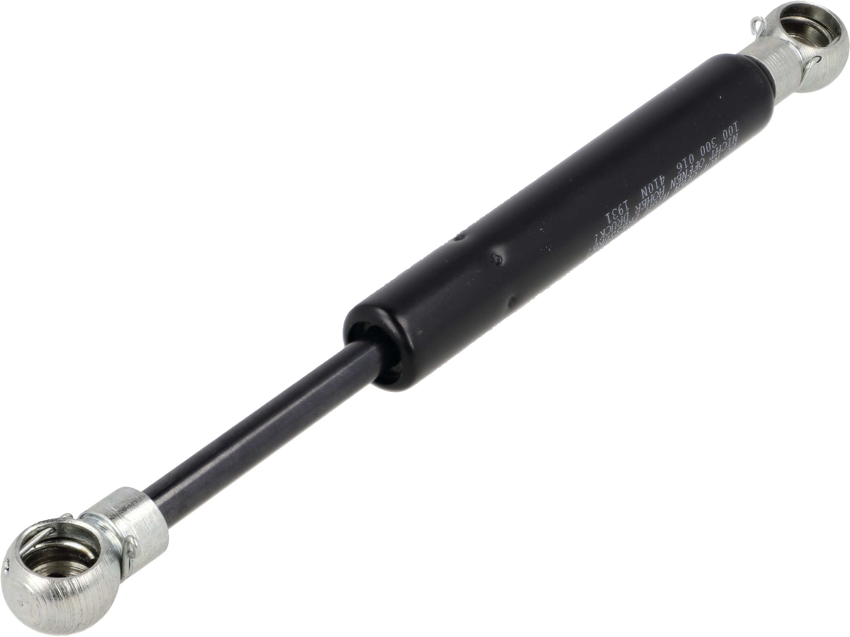 Gasdruckfeder 220 N, 2 x Winkelgelenk Metallgehäuse, ohne Kugelzapfen, für Front-/Heckscheibe, Tür Traktor Deutz-Fahr