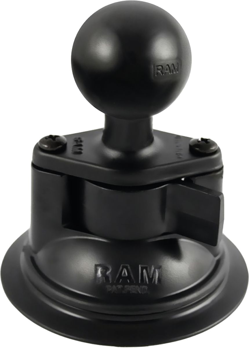 RAM MOUNTS Saugnapf "Twist-Lock " mit C-Kugel 38,1 mm/1,5", 1-fach, mit Basisplatte "Diamond", RAM-224U