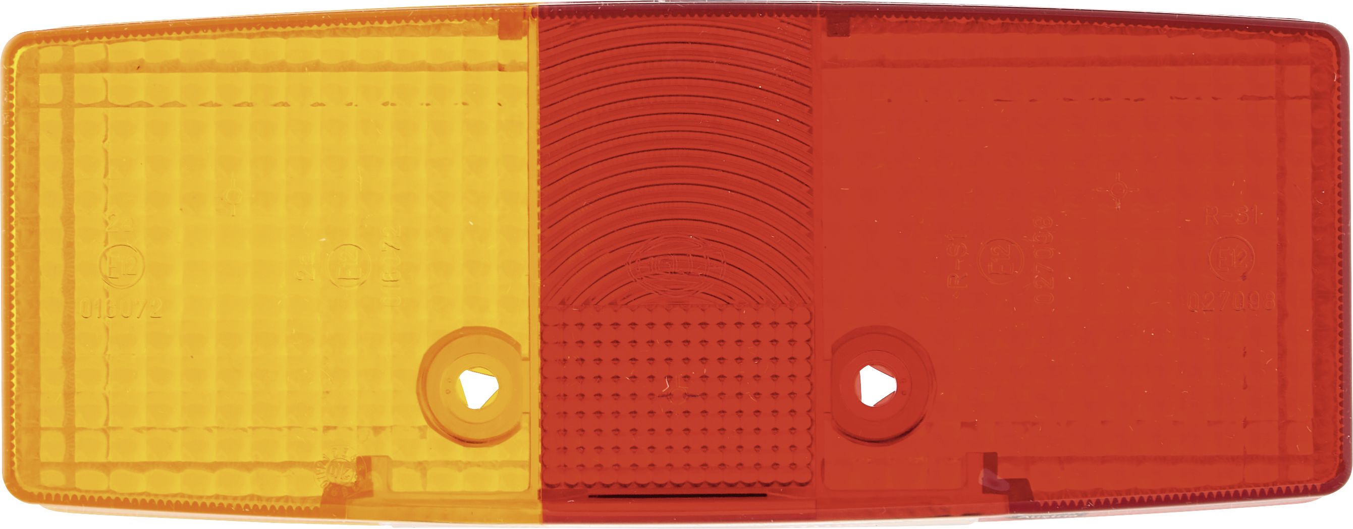 Hella Lichtscheibe quadratisch, links, 158 x 64 mm, für Schlussleuchte mit Kennzeichenlicht, 9EL 997 451-001